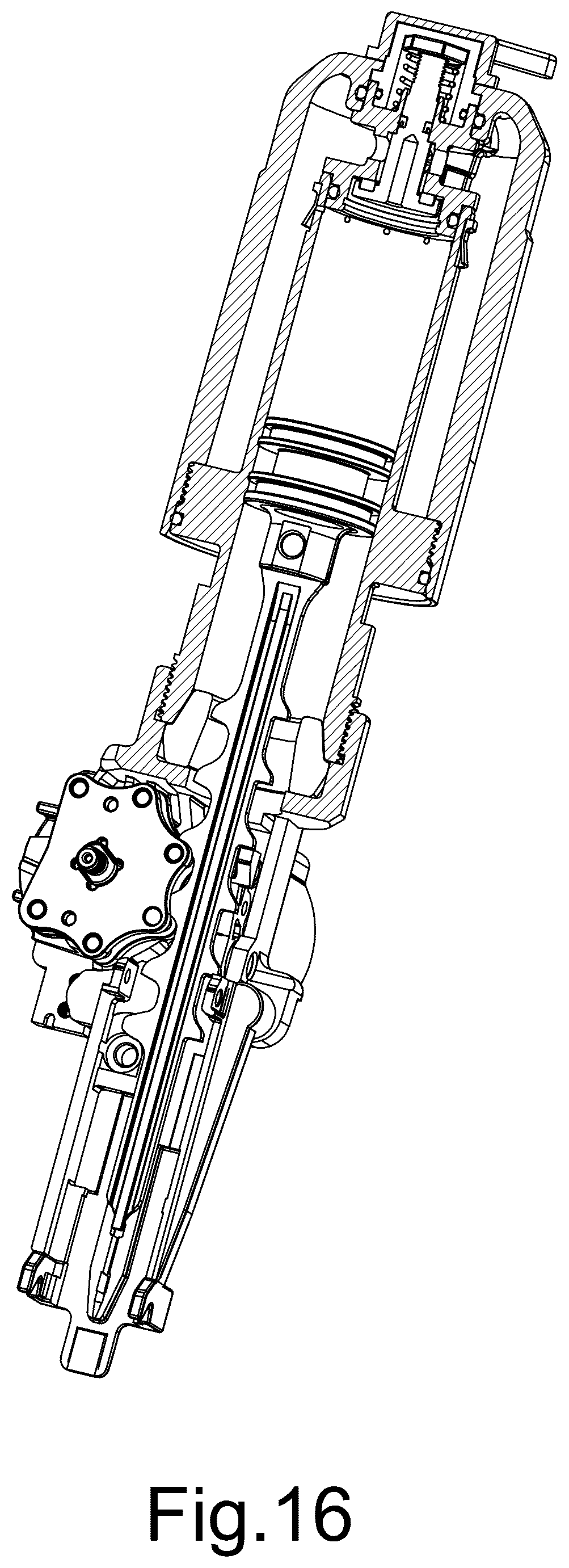 Patent US12564926 Figure 16 – Output energy adjustable gas spring fastener drive tool