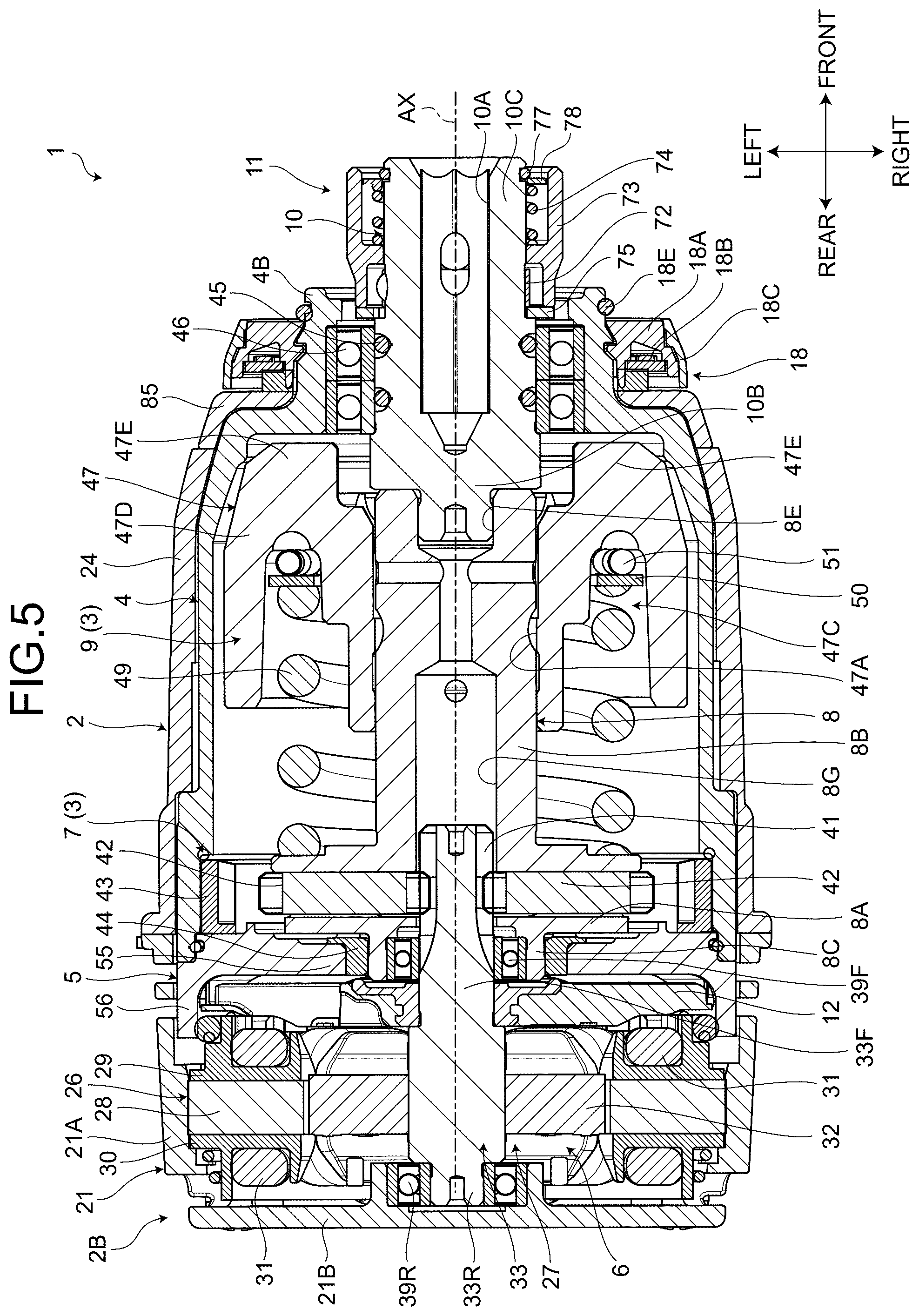 Patent US12564931 Figure 5 – Power tool