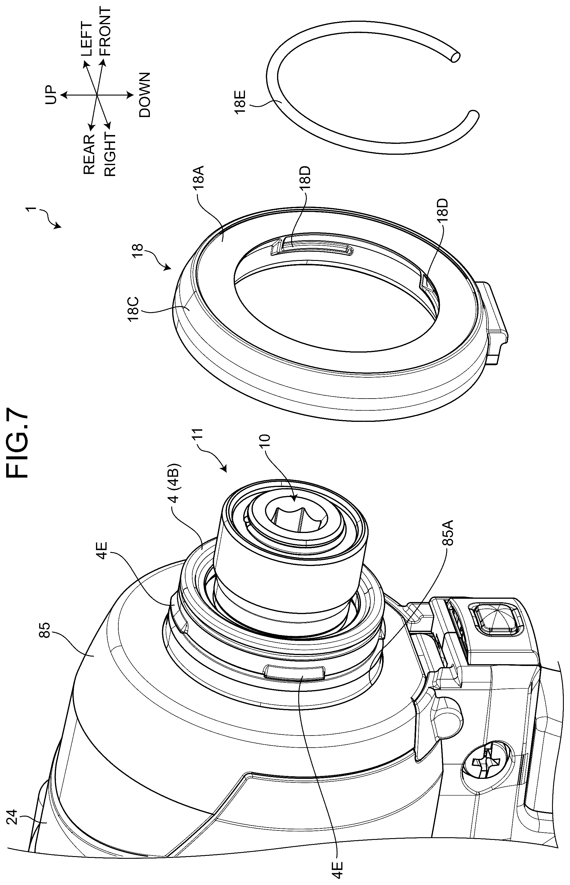 Patent US12564931 Figure 7 – Power tool