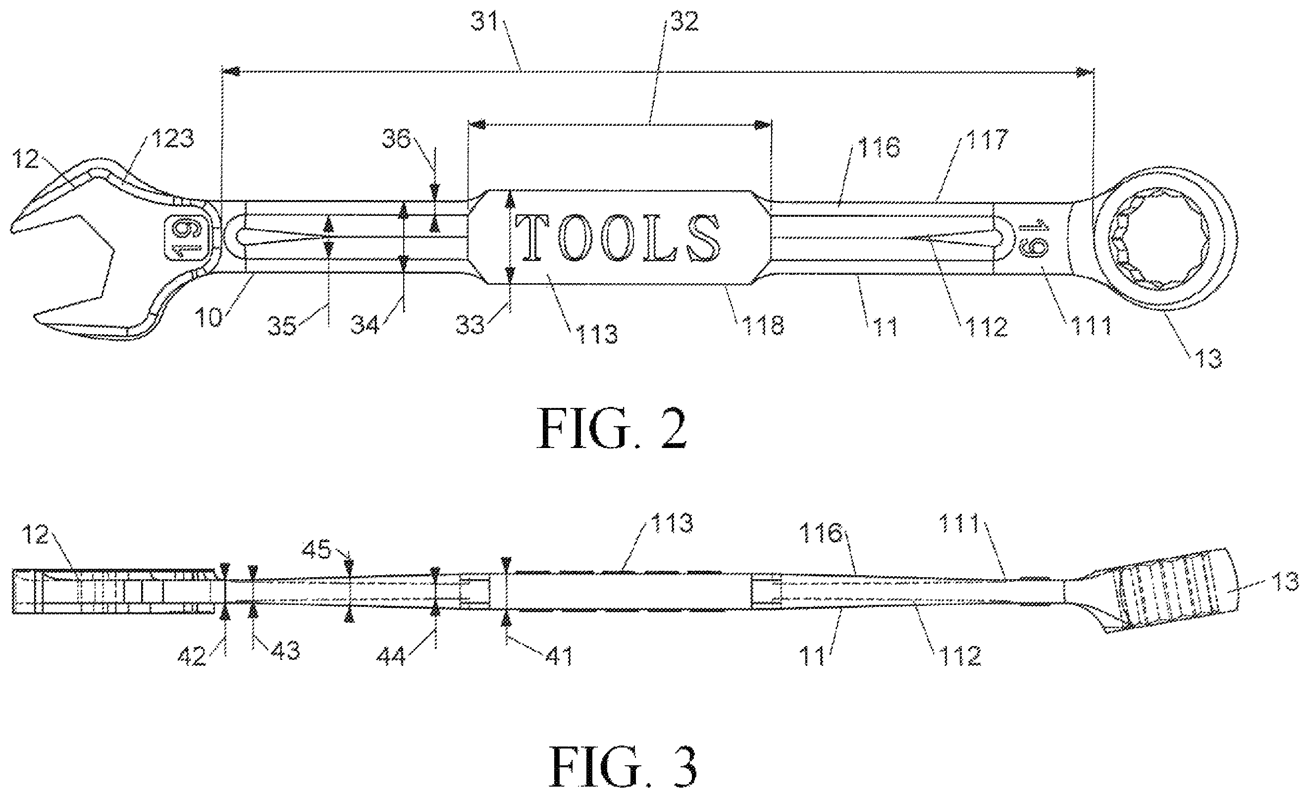 Patent US12564933 Figure 2 – Wrench structure