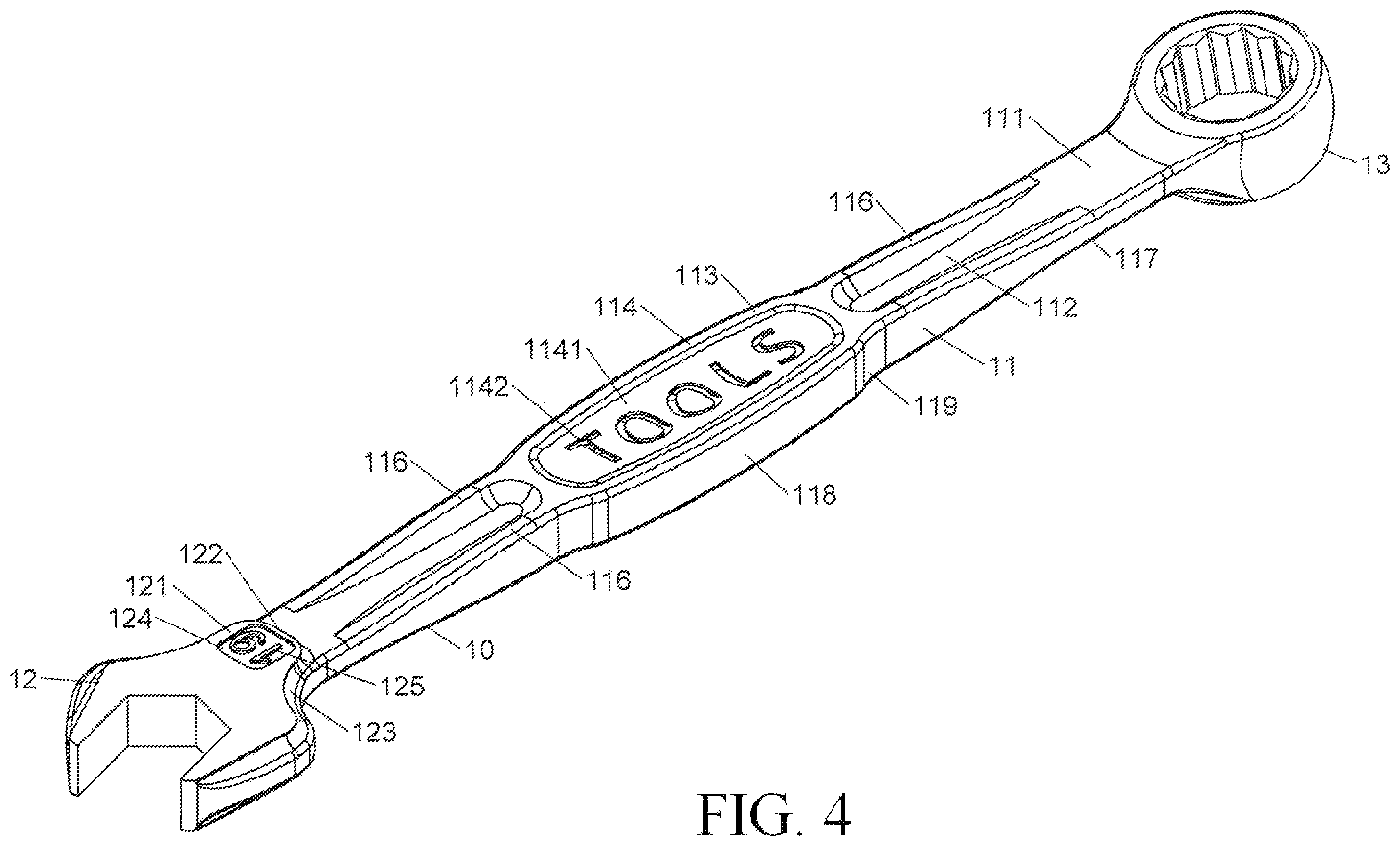 Patent US12564933 Figure 3 – Wrench structure