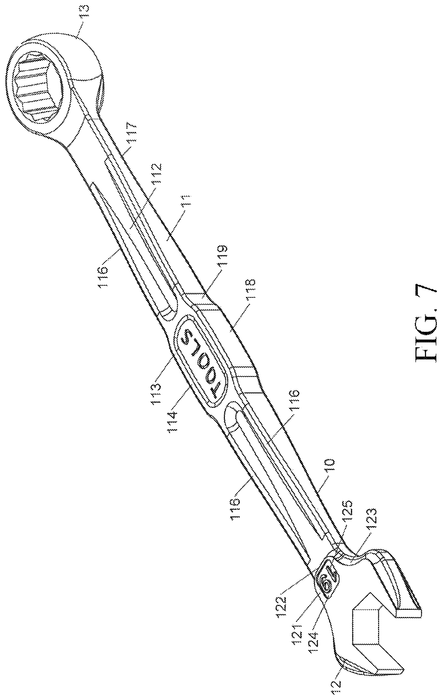 Patent US12564933 Figure 5 – Wrench structure