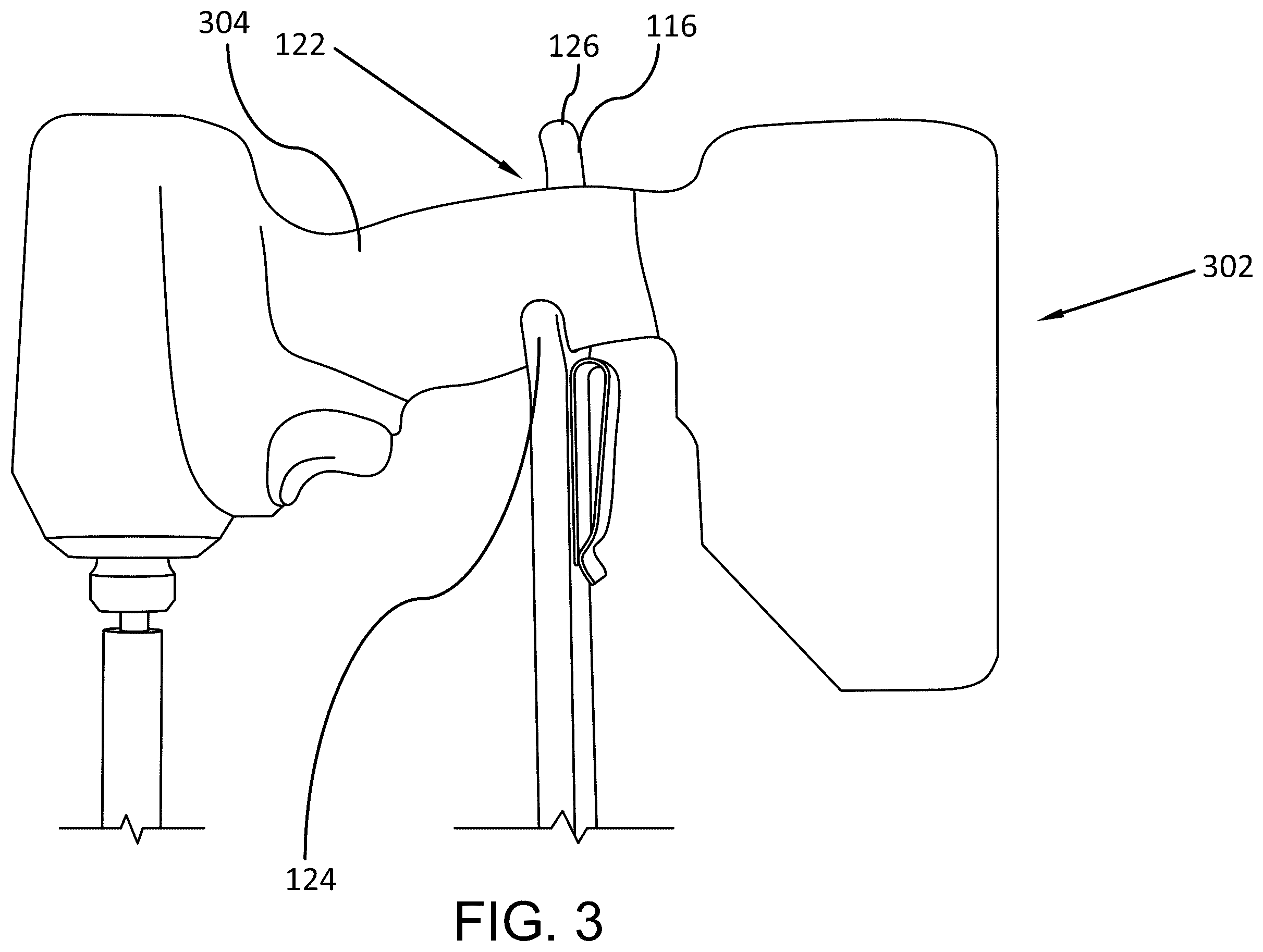 Patent US12564935 Figure 3 – Cordless driver holder device