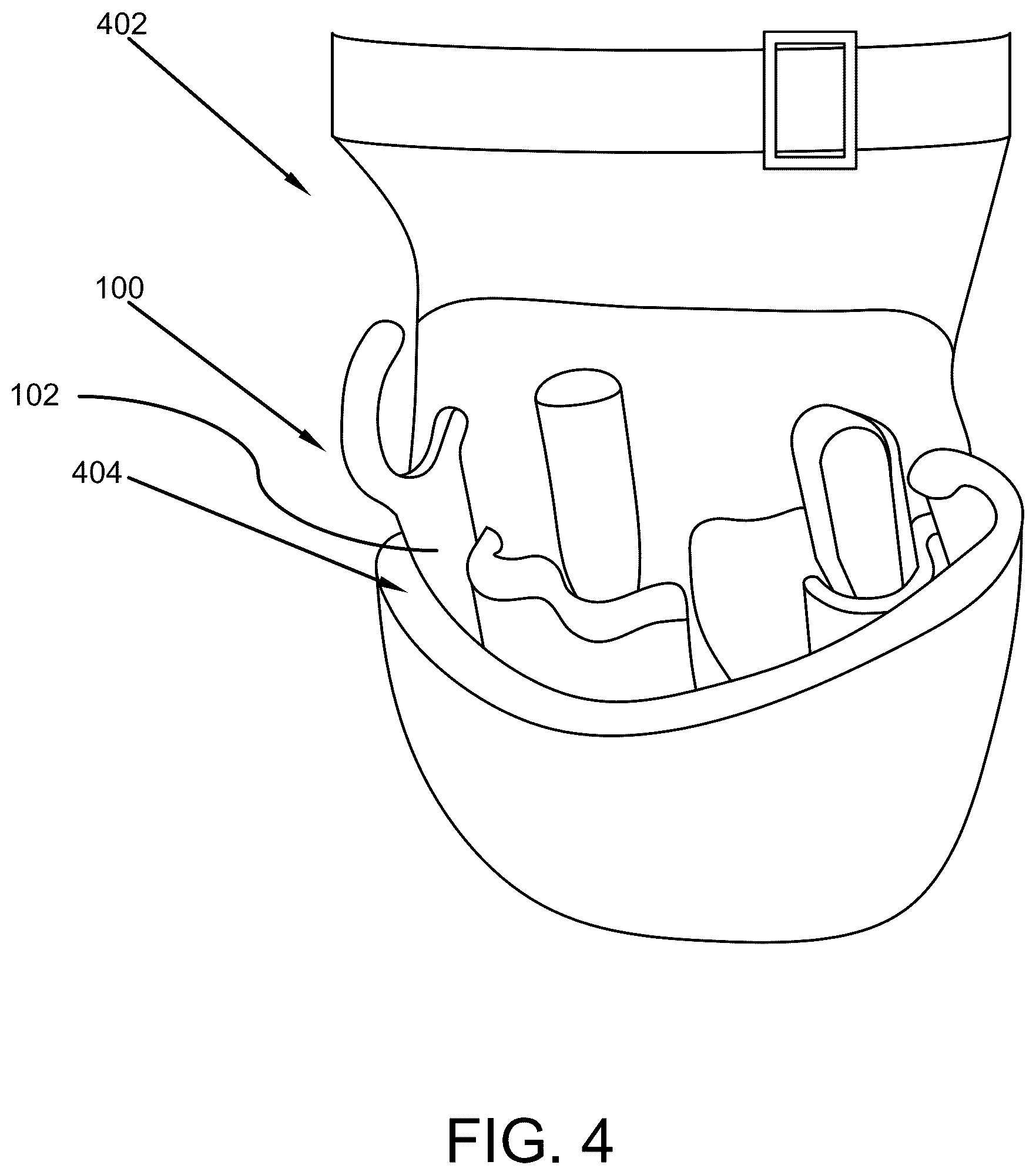 Patent US12564935 Figure 4 – Cordless driver holder device