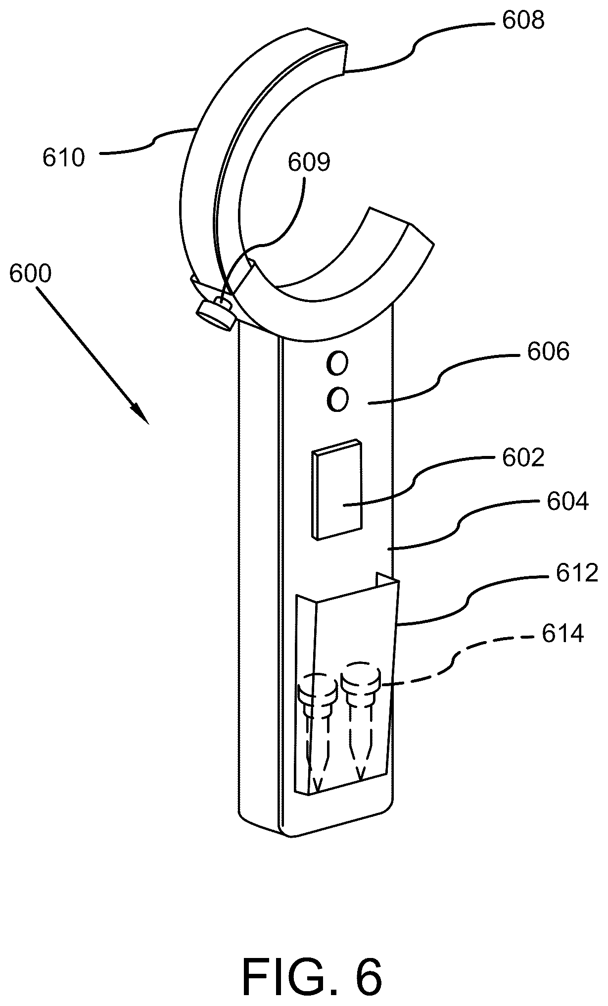 Patent US12564935 Figure 6 – Cordless driver holder device
