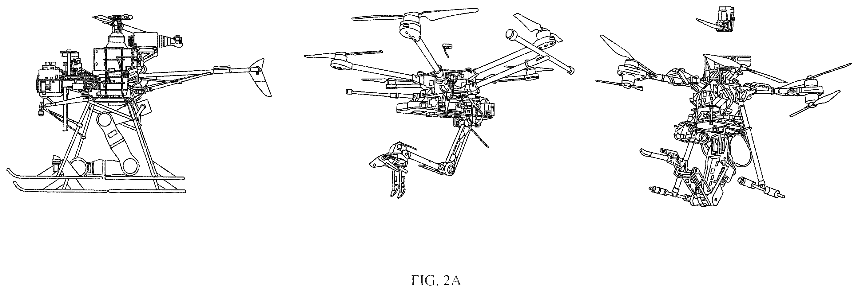 Patent US12564943 Figure 2 – Aerial continuum manipulator with kinematics for variable loading and minimal tendon-slacking