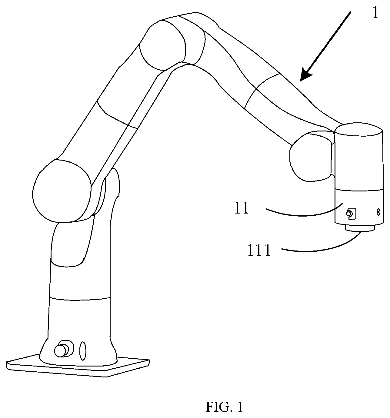Patent US12564949 Figure 1 – Method, robot and storage medium for aligning robot end with target object