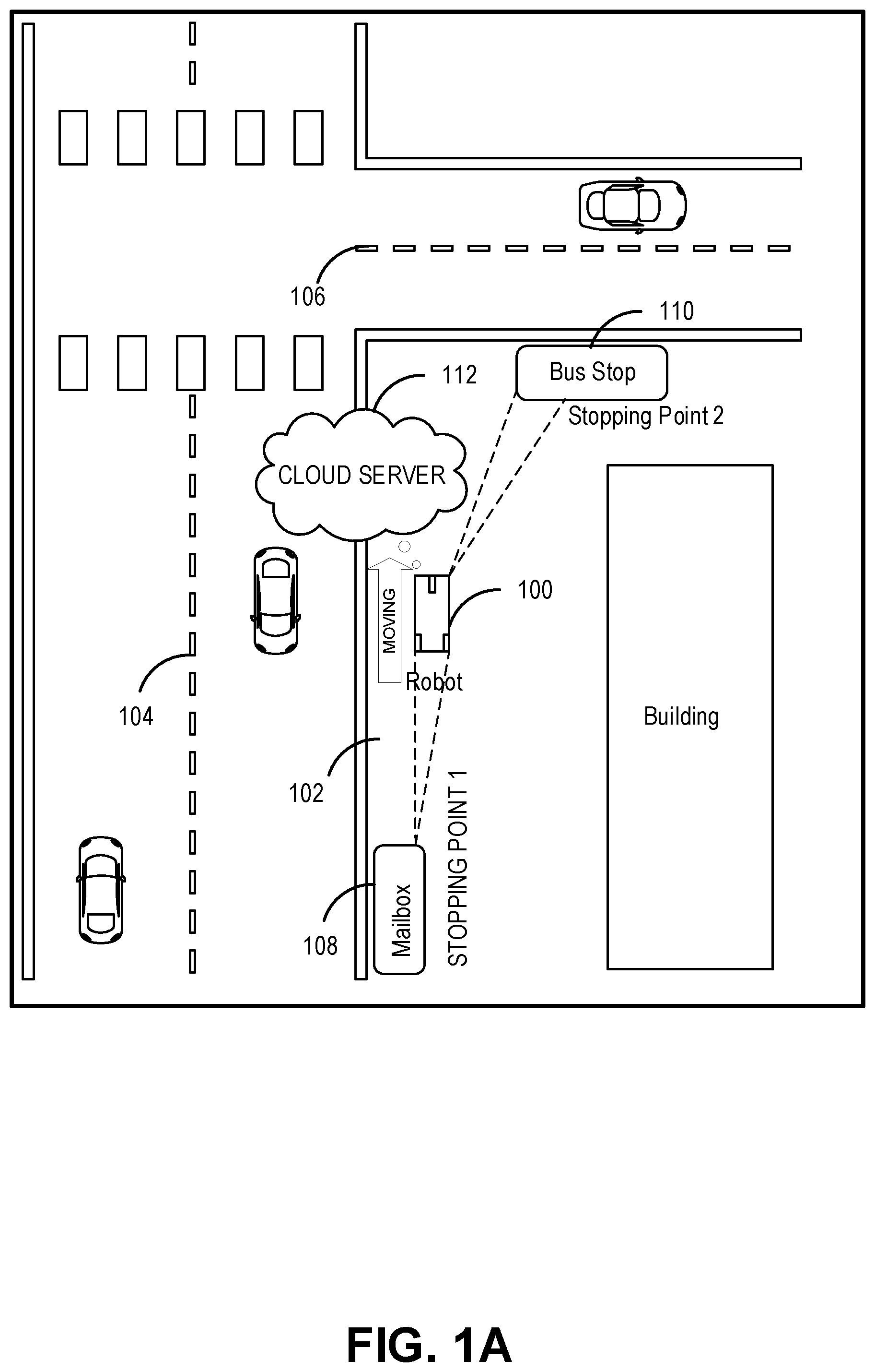 Patent US12564958 Figure 1 – Controlling a mobile robot