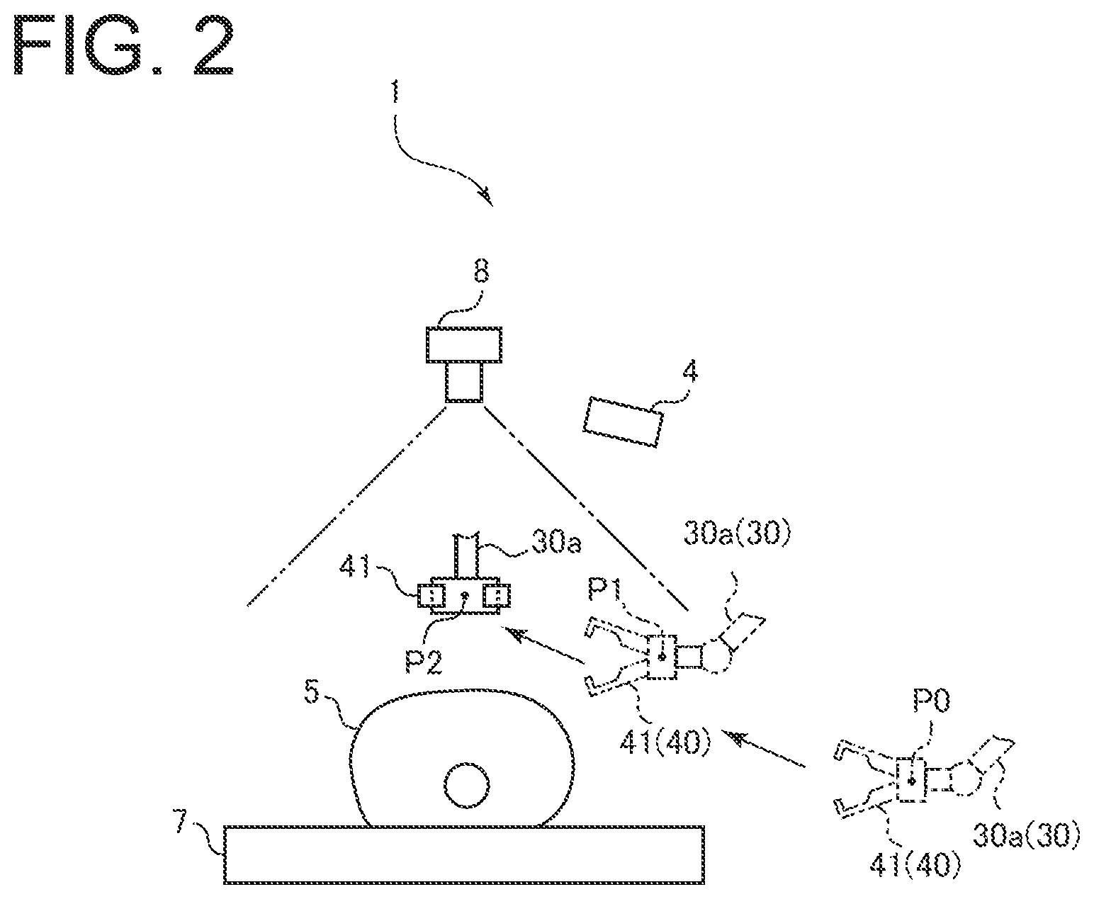 Patent US12564966 Figure 2 – Tool checking device, storage device storing tool checking program, and tool checking method for robot arm
