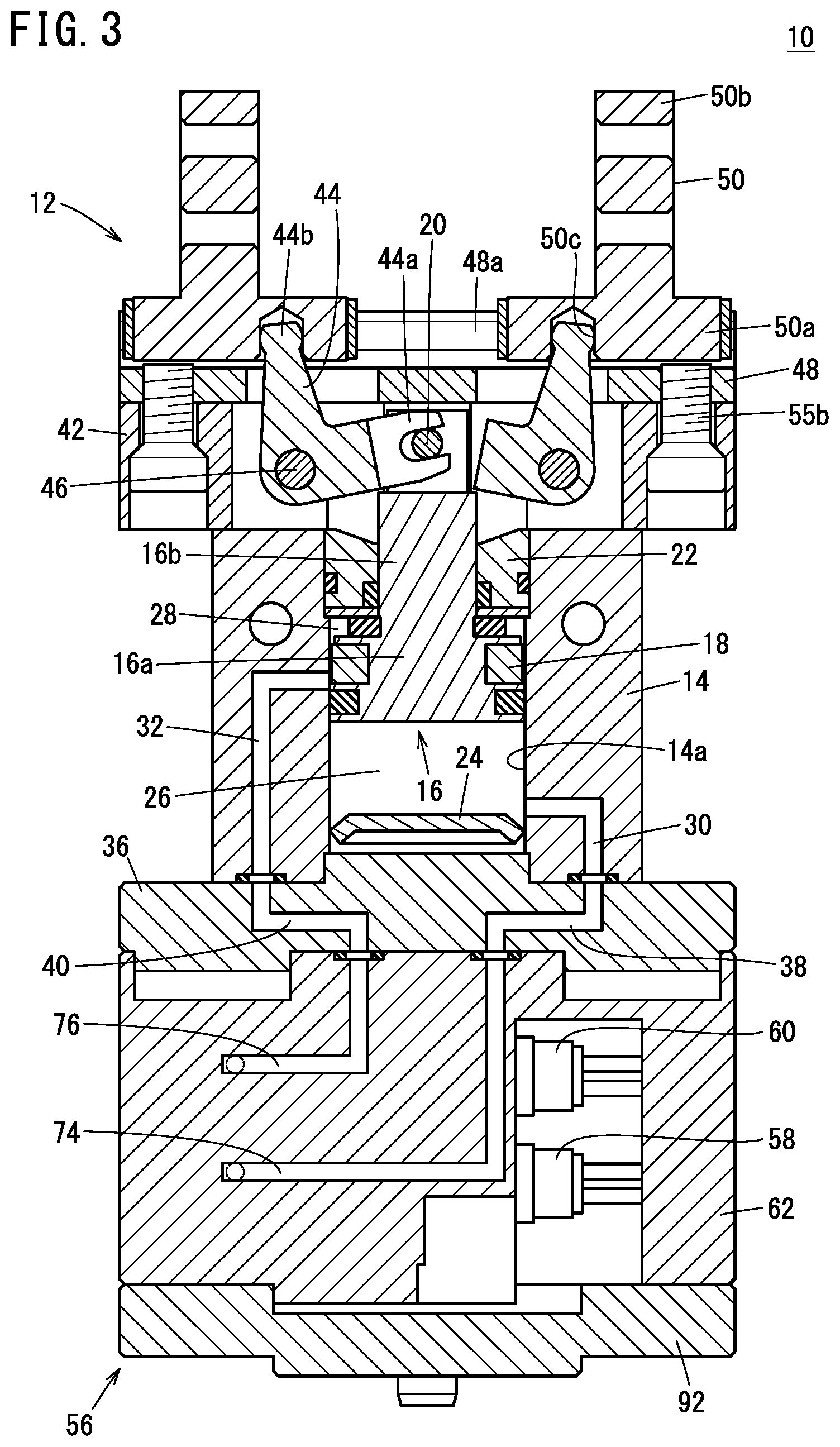 Patent US12564971 Figure 3 – Air chuck having first and second solenoid valves