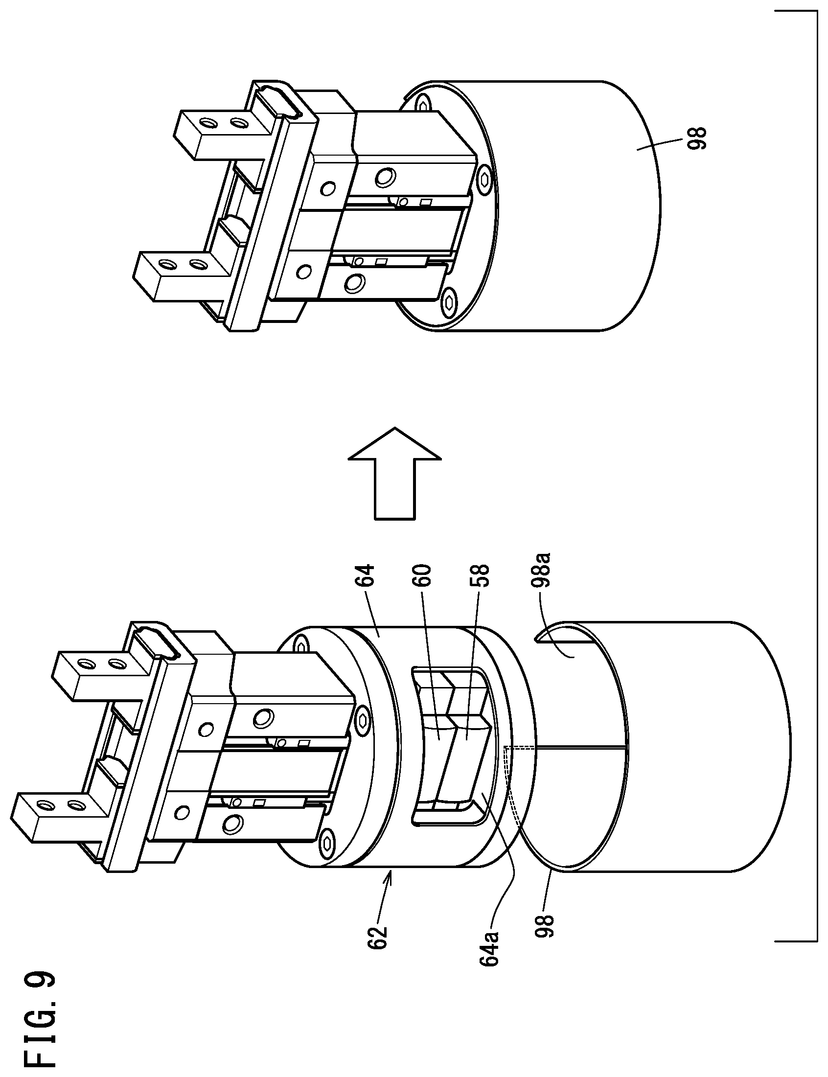 Patent US12564971 Figure 9 – Air chuck having first and second solenoid valves