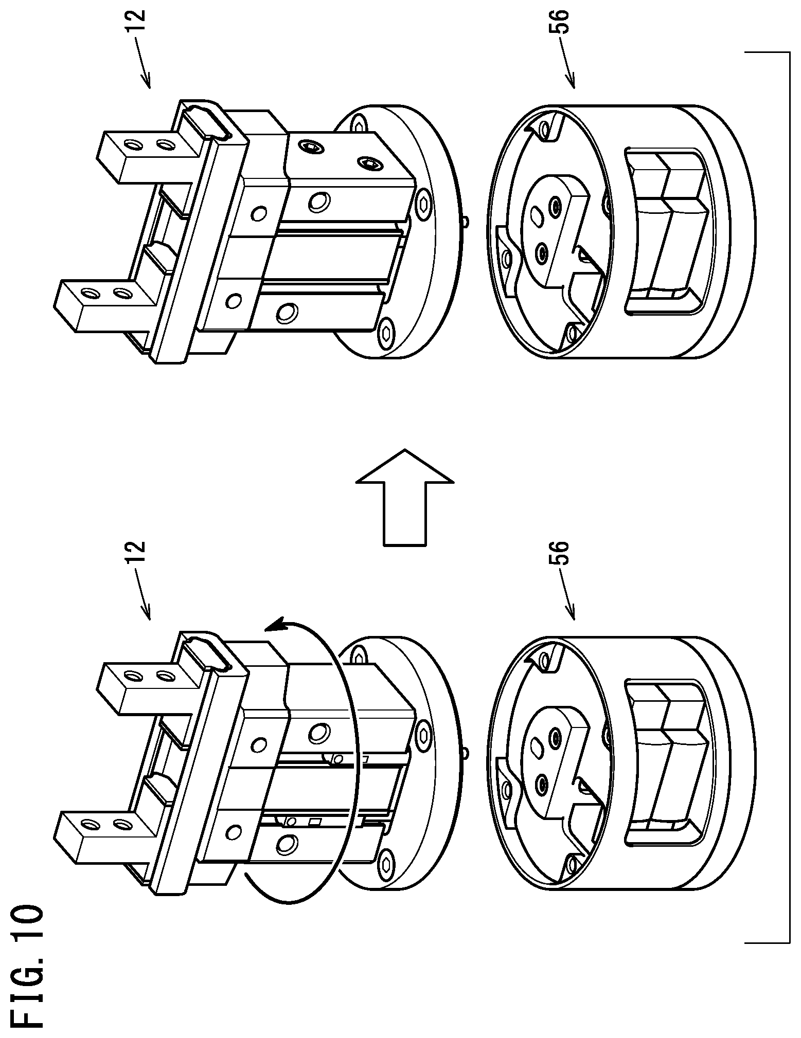 Patent US12564971 Figure 10 – Air chuck having first and second solenoid valves