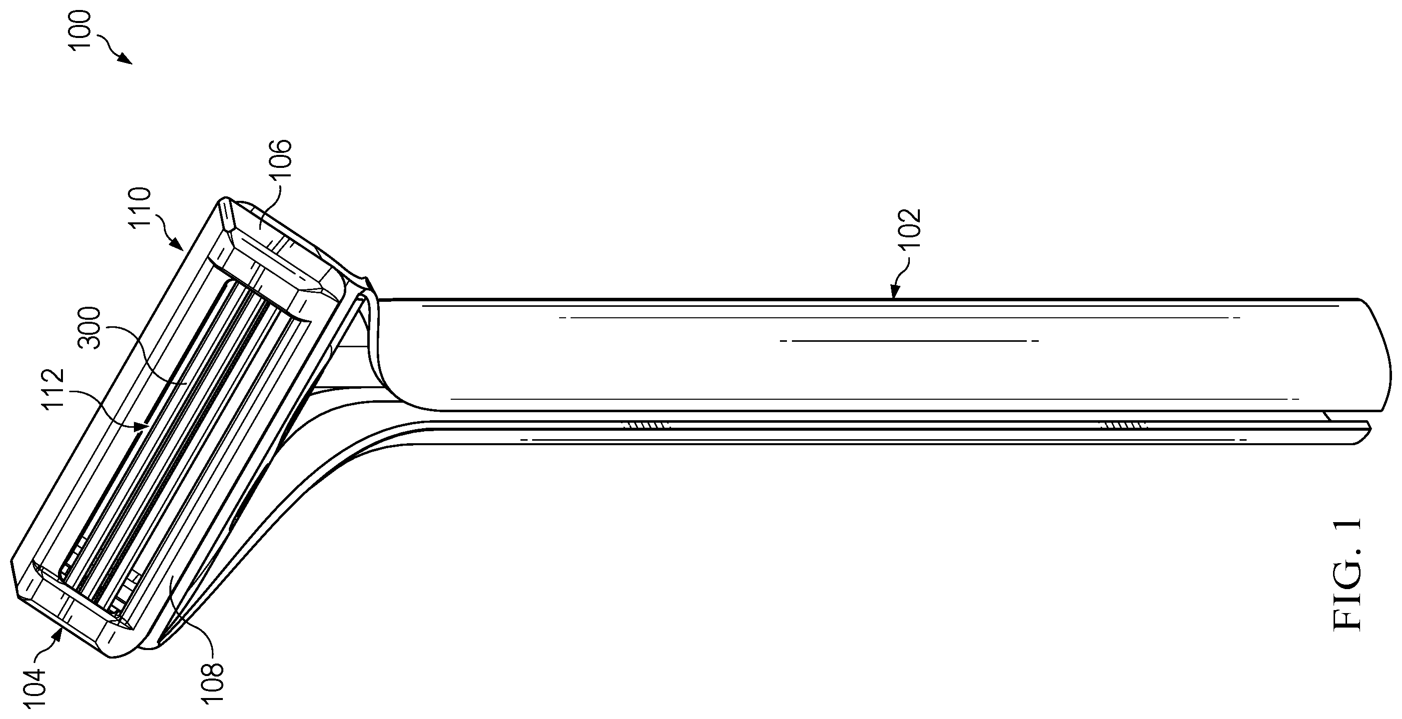 Patent US12564977 Figure 1 – Razor blade