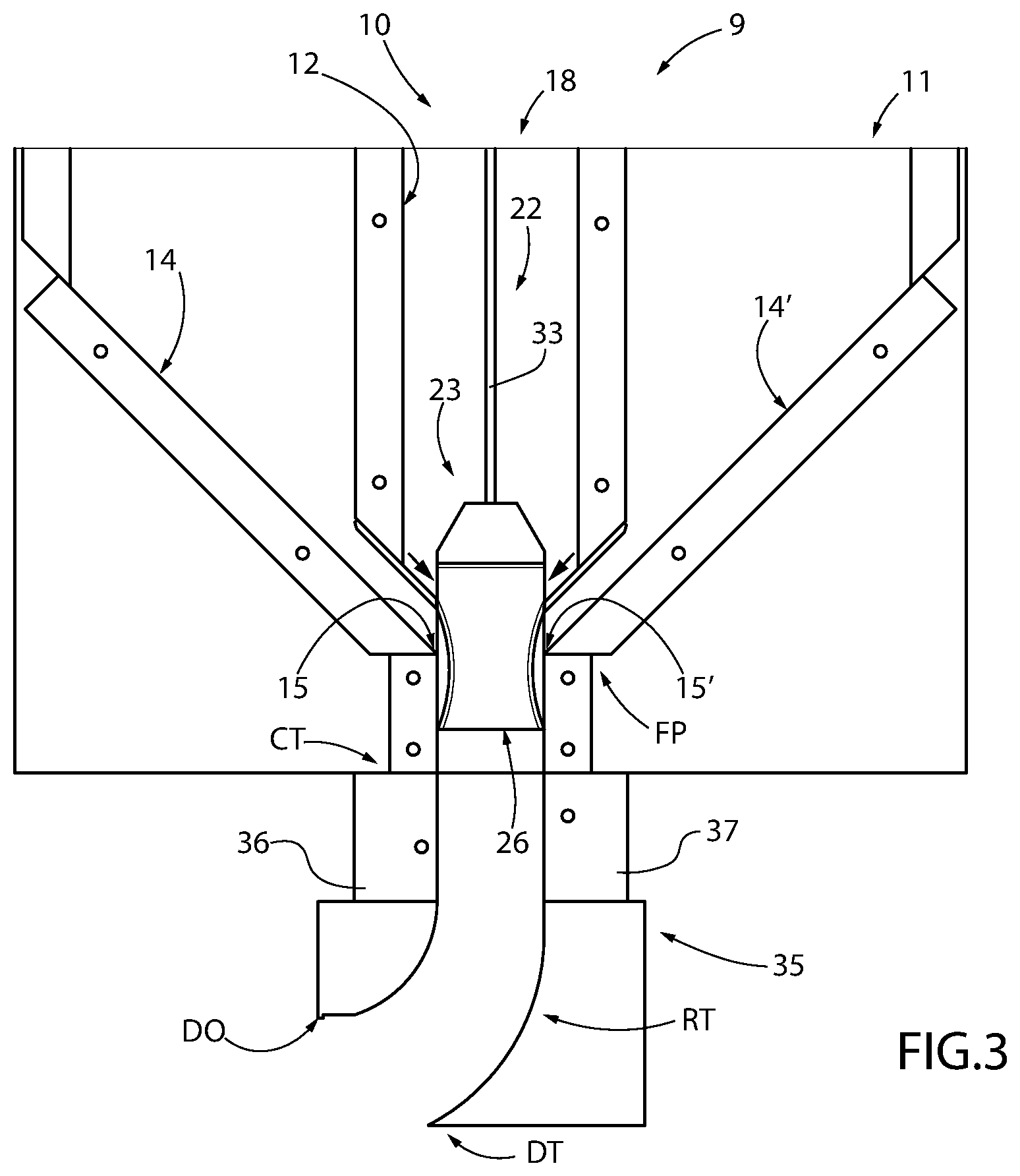 Patent US12564982 Figure 3 – Compacting machine and plant for manufacturing ceramic articles