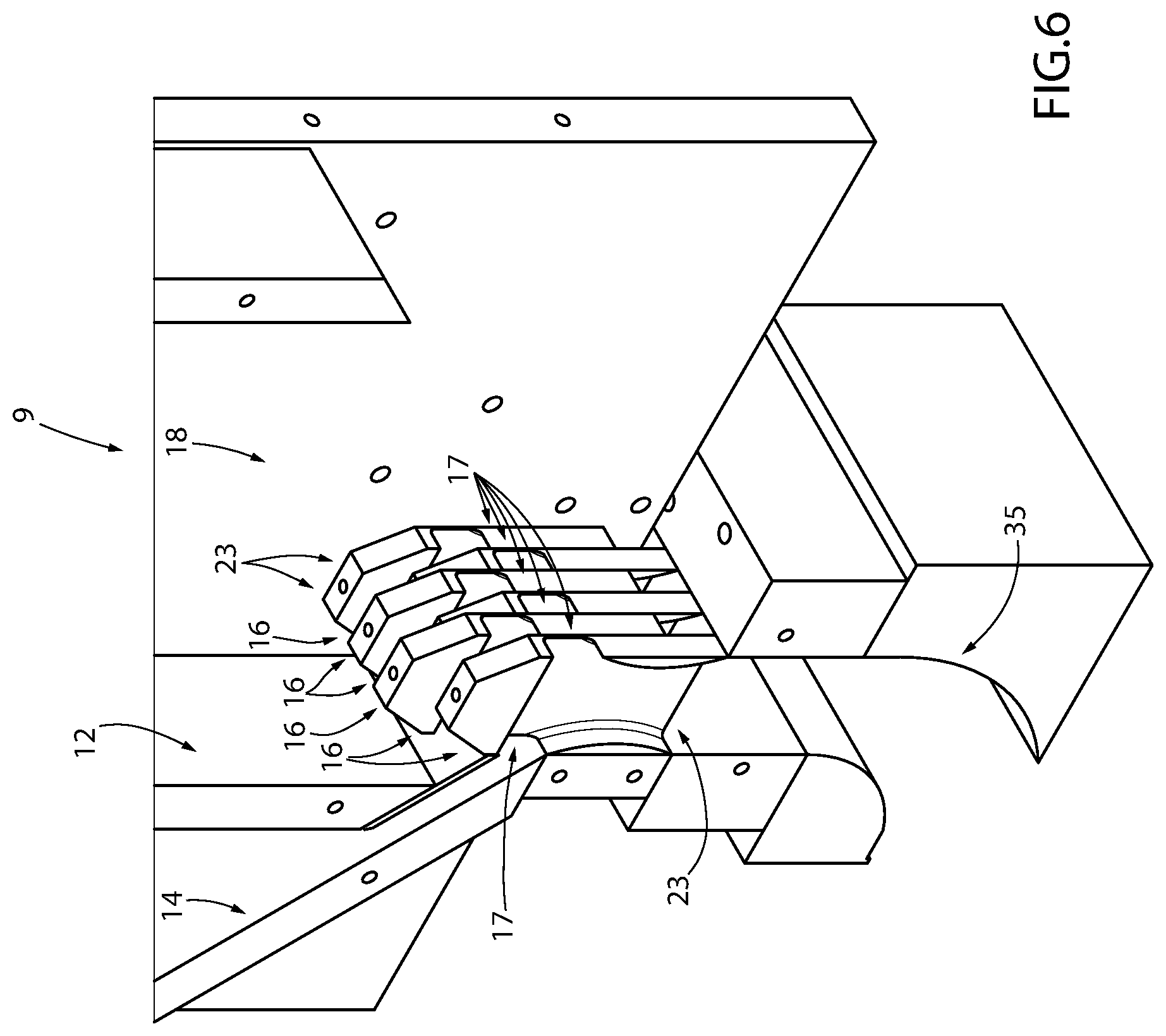 Patent US12564982 Figure 6 – Compacting machine and plant for manufacturing ceramic articles