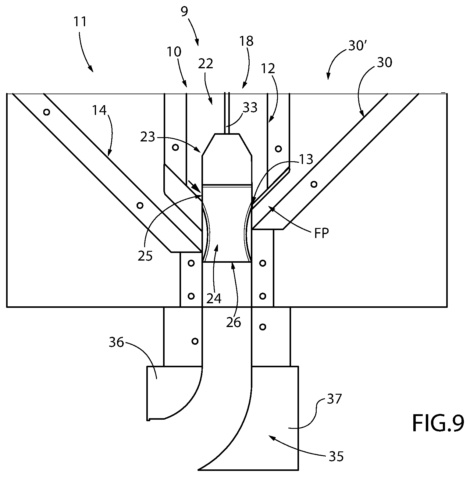 Patent US12564982 Figure 9 – Compacting machine and plant for manufacturing ceramic articles