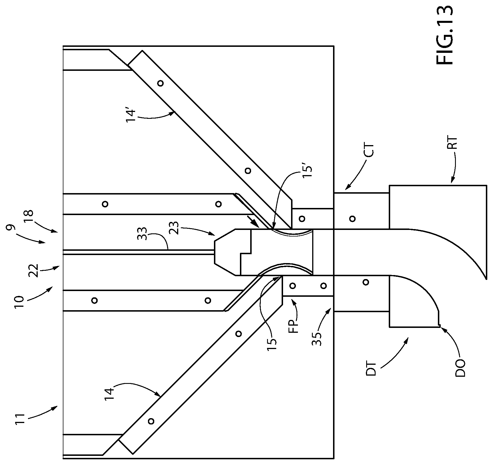 Patent US12564982 Figure 13 – Compacting machine and plant for manufacturing ceramic articles
