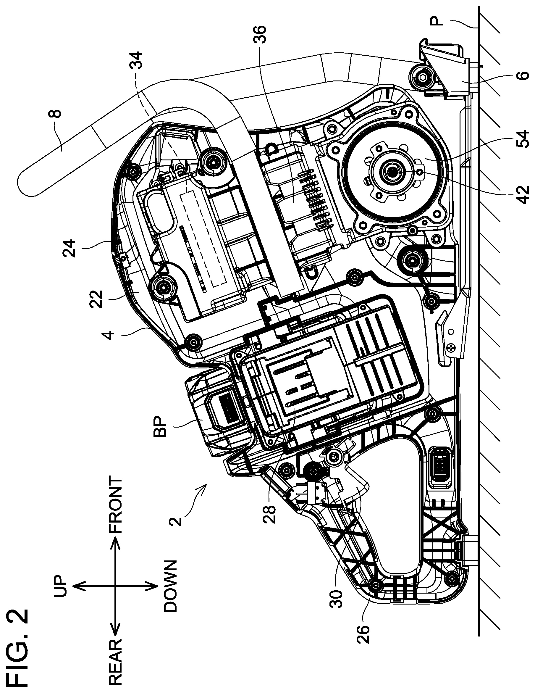 Patent US12564985 Figure 2 – Working machine