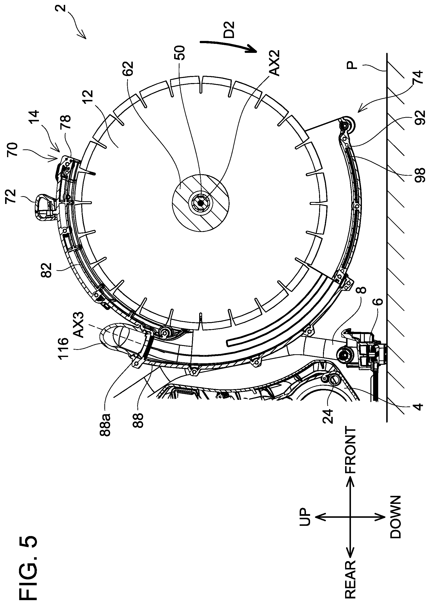 Patent US12564985 Figure 5 – Working machine