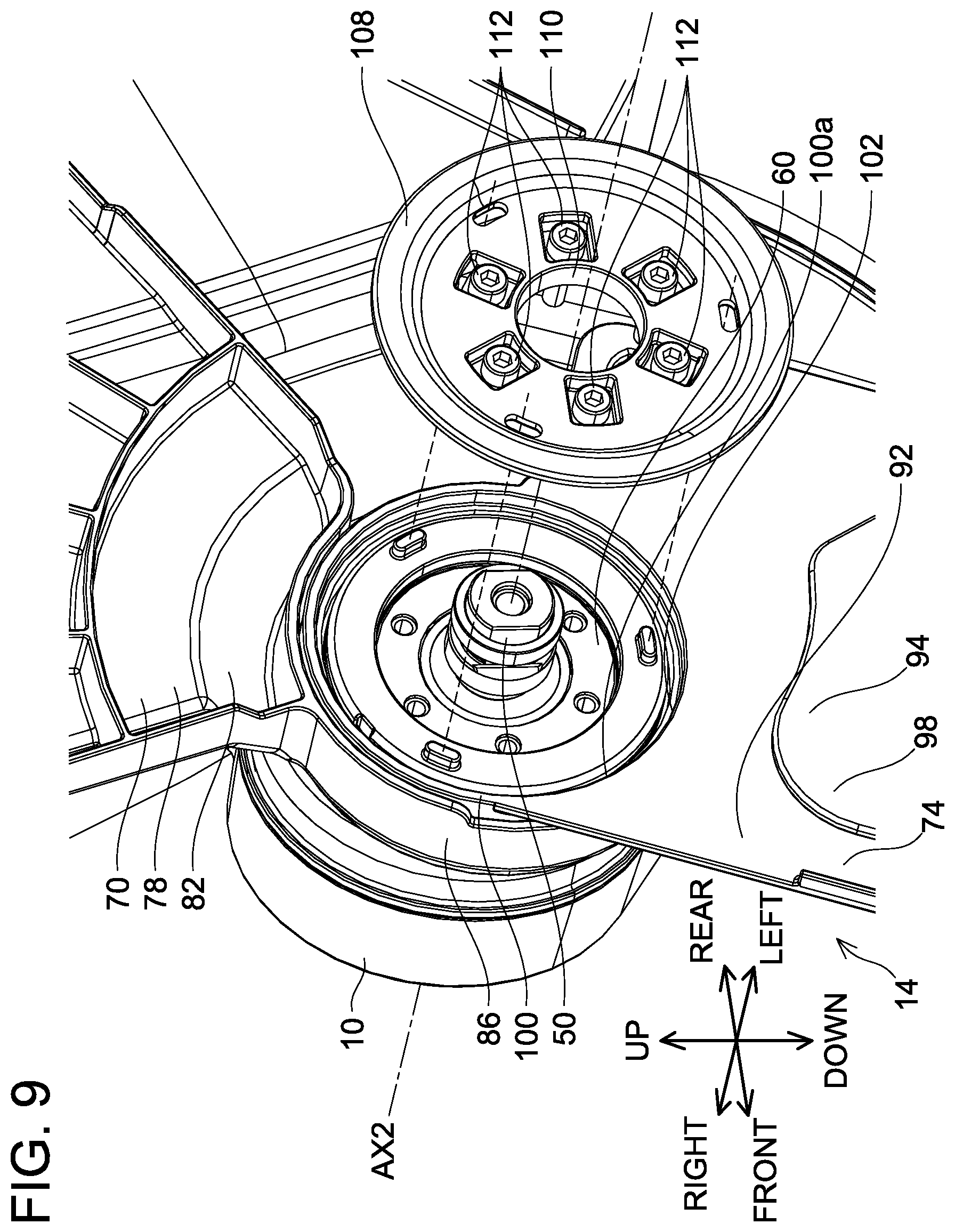 Patent US12564985 Figure 9 – Working machine