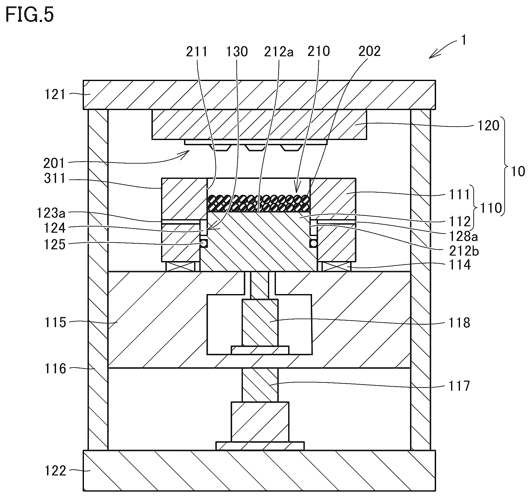 Patent US12564986 Figure 3 – Compression molding die, resin molding device, resin molding system, and method for manufacturing resin molded product