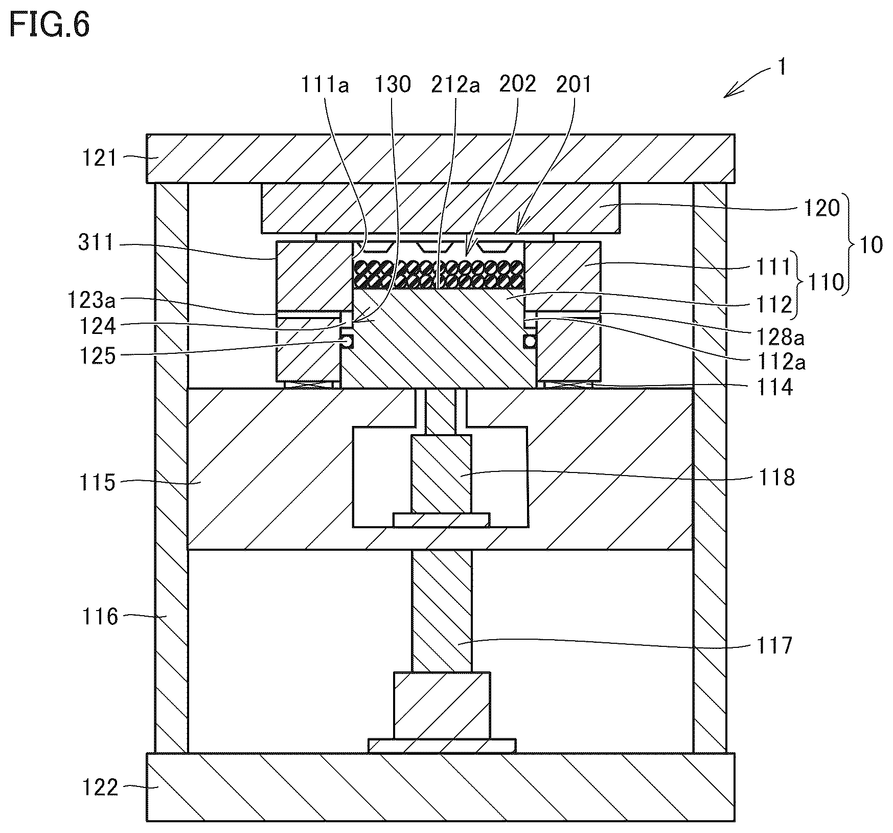 Patent US12564986 Figure 4 – Compression molding die, resin molding device, resin molding system, and method for manufacturing resin molded product