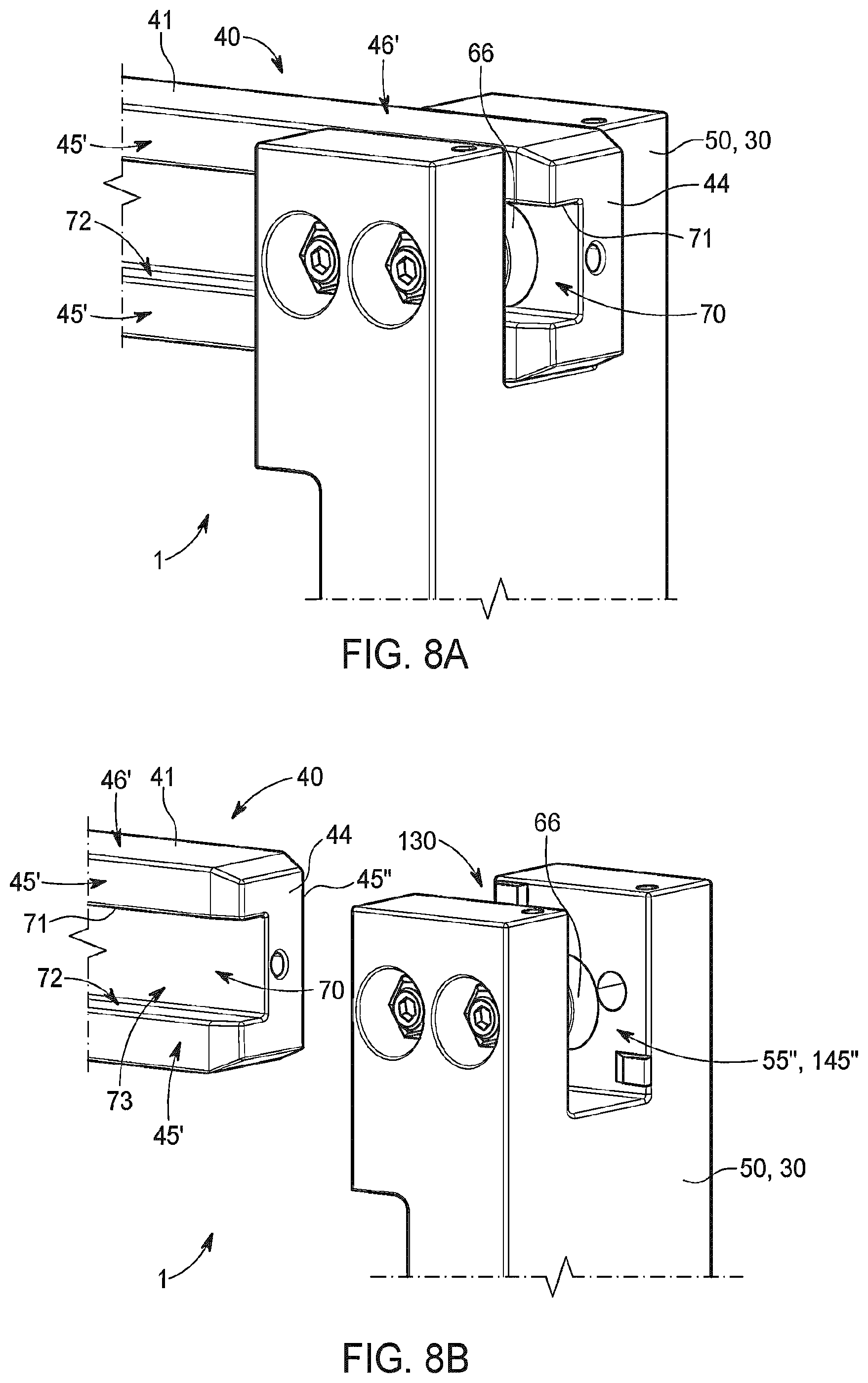 Patent US12564990 Figure 6 – Main guide rail with internal track