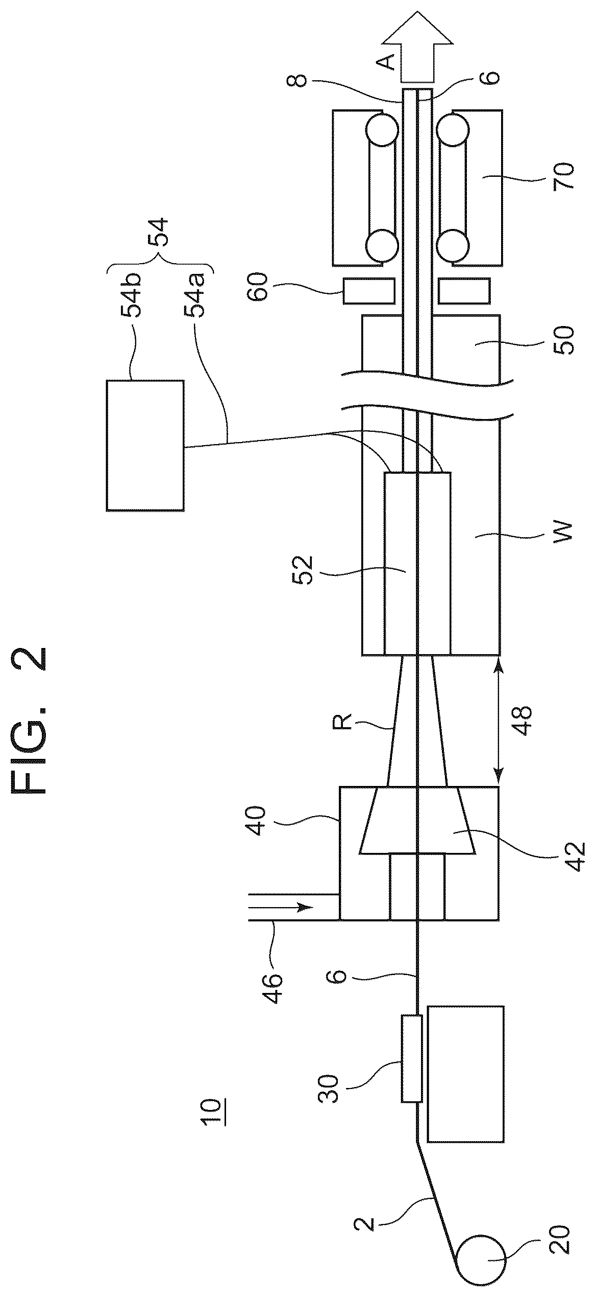 Patent US12564992 Figure 2 – Loose tube-type optical cable production device and production method
