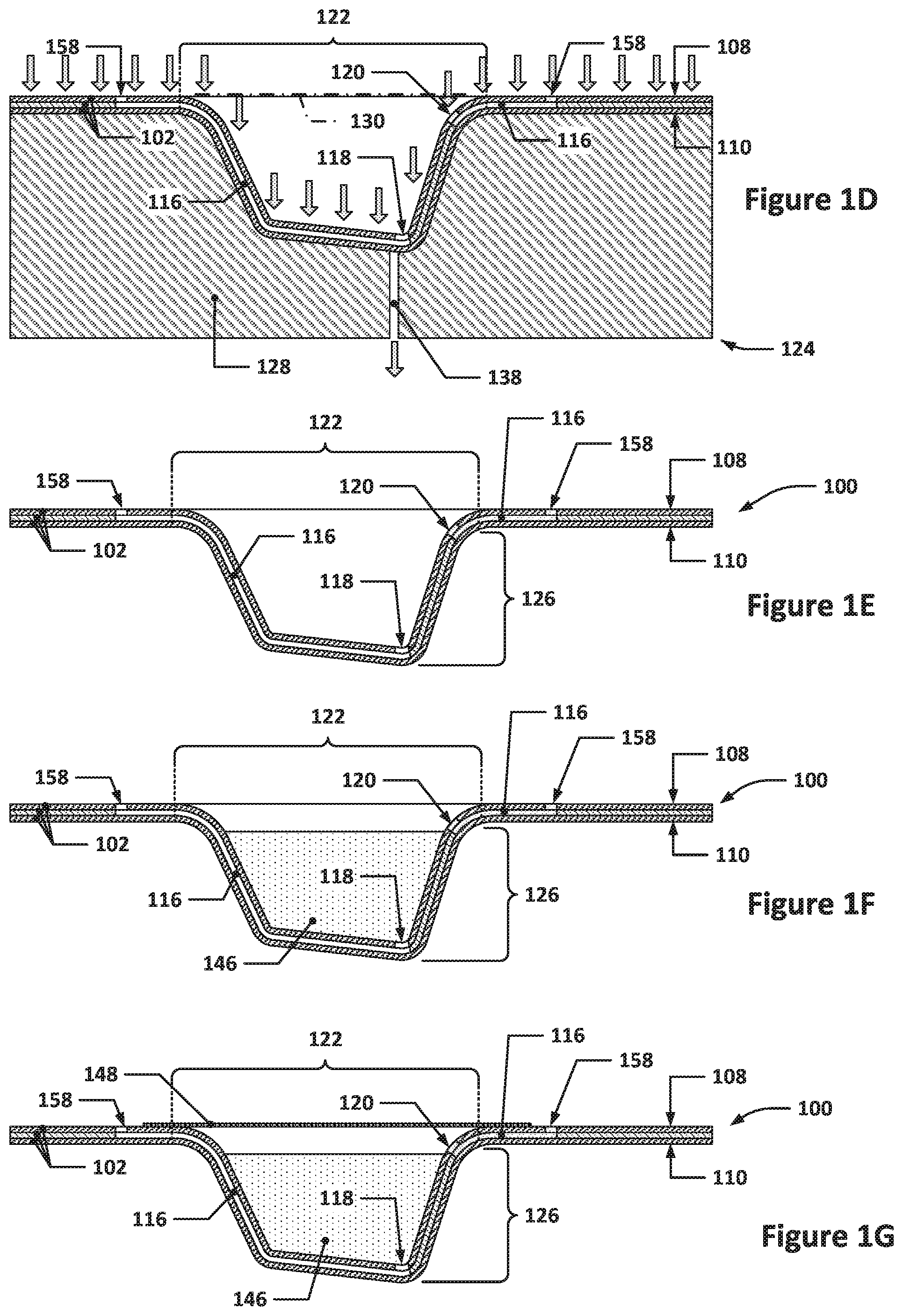 Patent US12564995 Figure 2 – Thermoformed, injection molded, and/or overmolded microfluidic structures and techniques for making the same