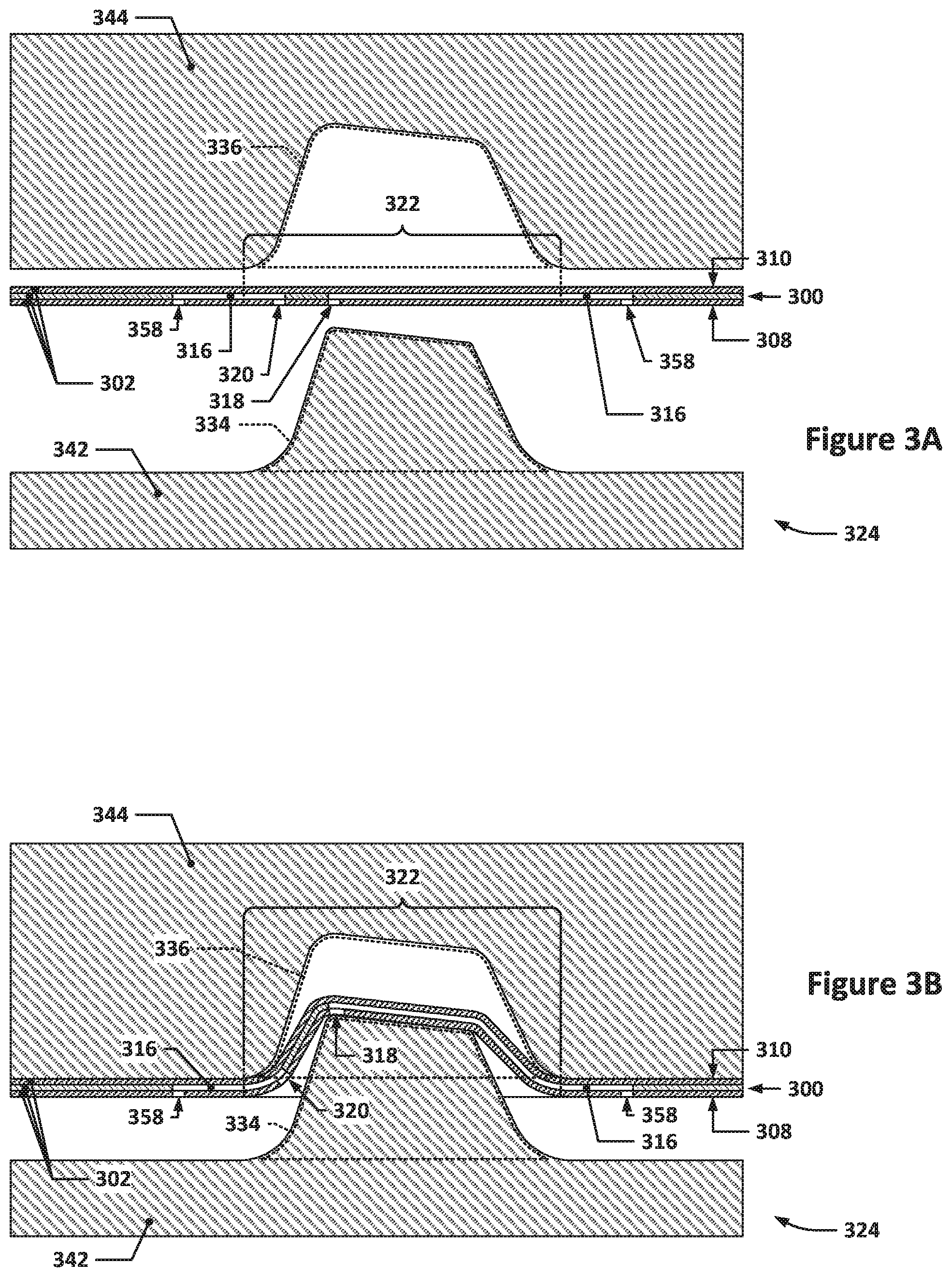 Patent US12564995 Figure 4 – Thermoformed, injection molded, and/or overmolded microfluidic structures and techniques for making the same