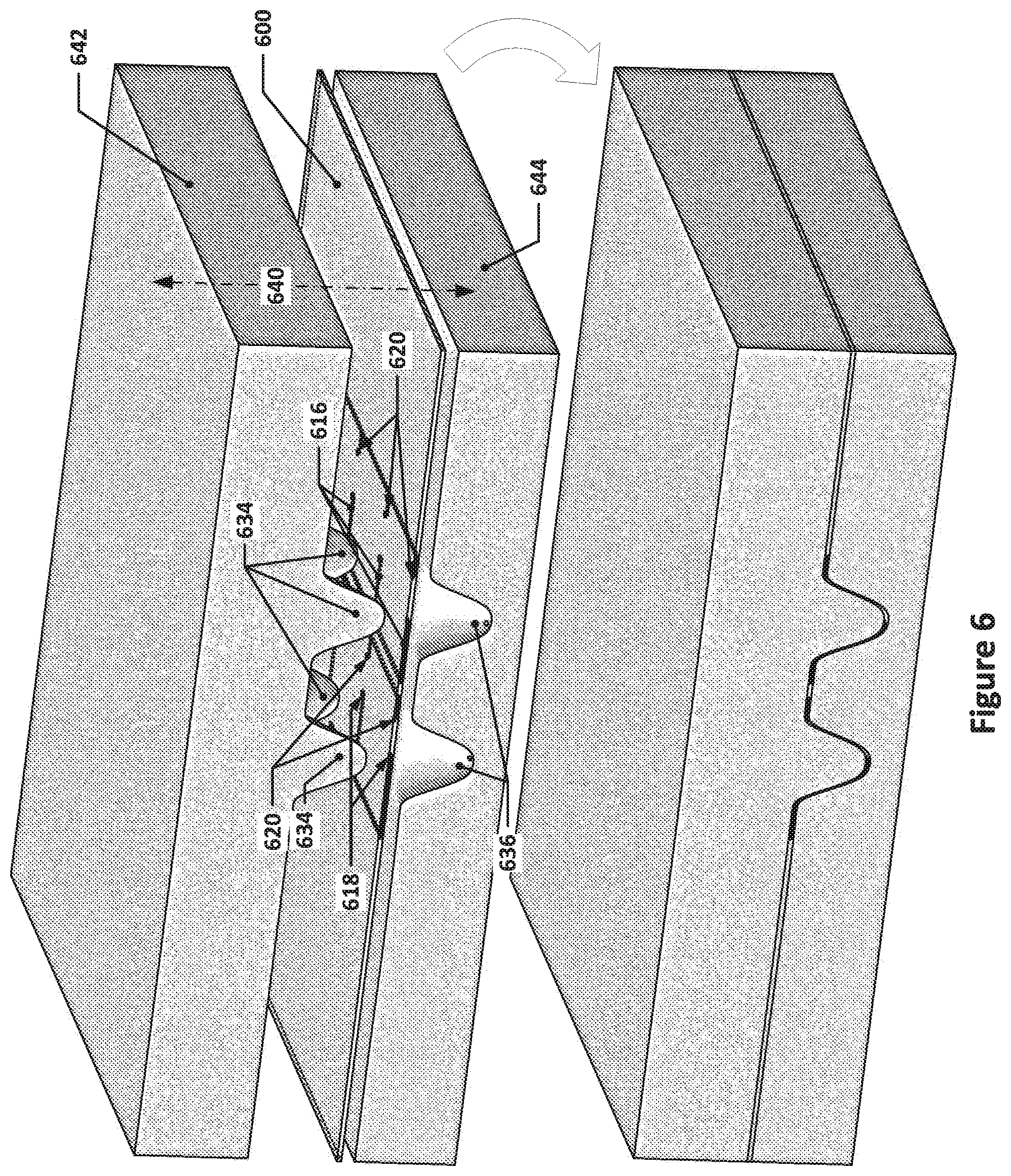 Patent US12564995 Figure 8 – Thermoformed, injection molded, and/or overmolded microfluidic structures and techniques for making the same
