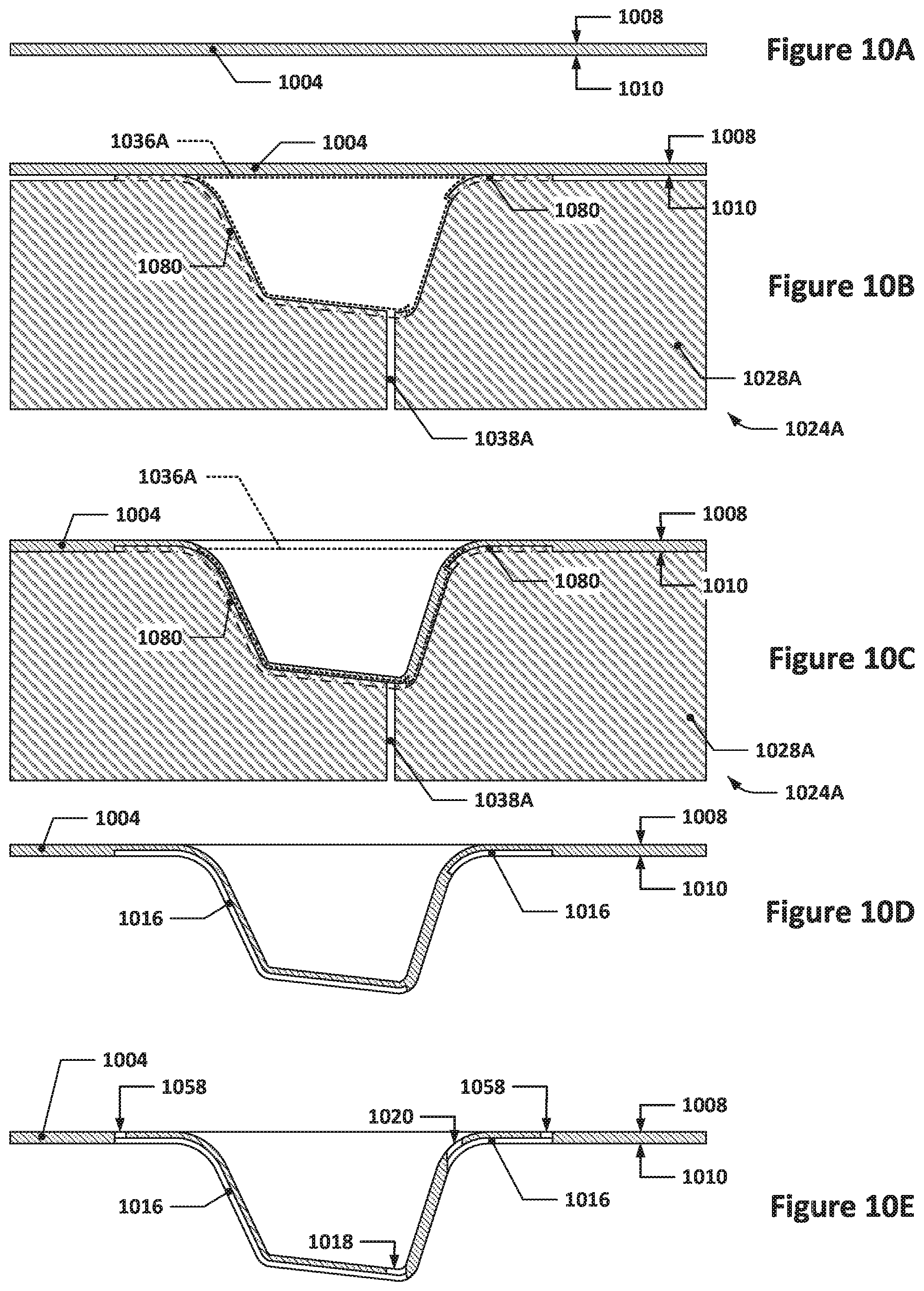Patent US12564995 Figure 11 – Thermoformed, injection molded, and/or overmolded microfluidic structures and techniques for making the same