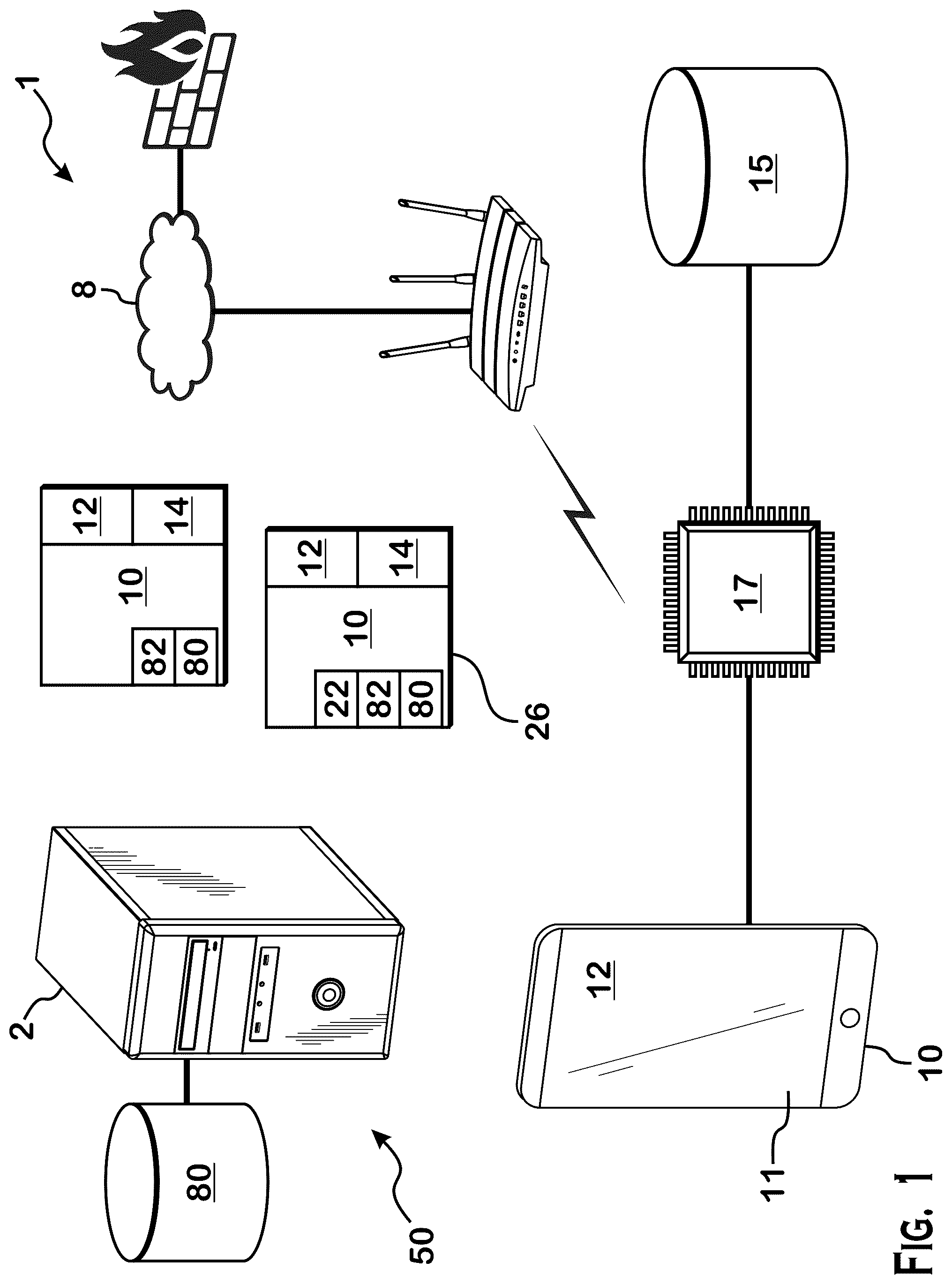 Patent US12567032 Figure 1 – Smart monitoring system