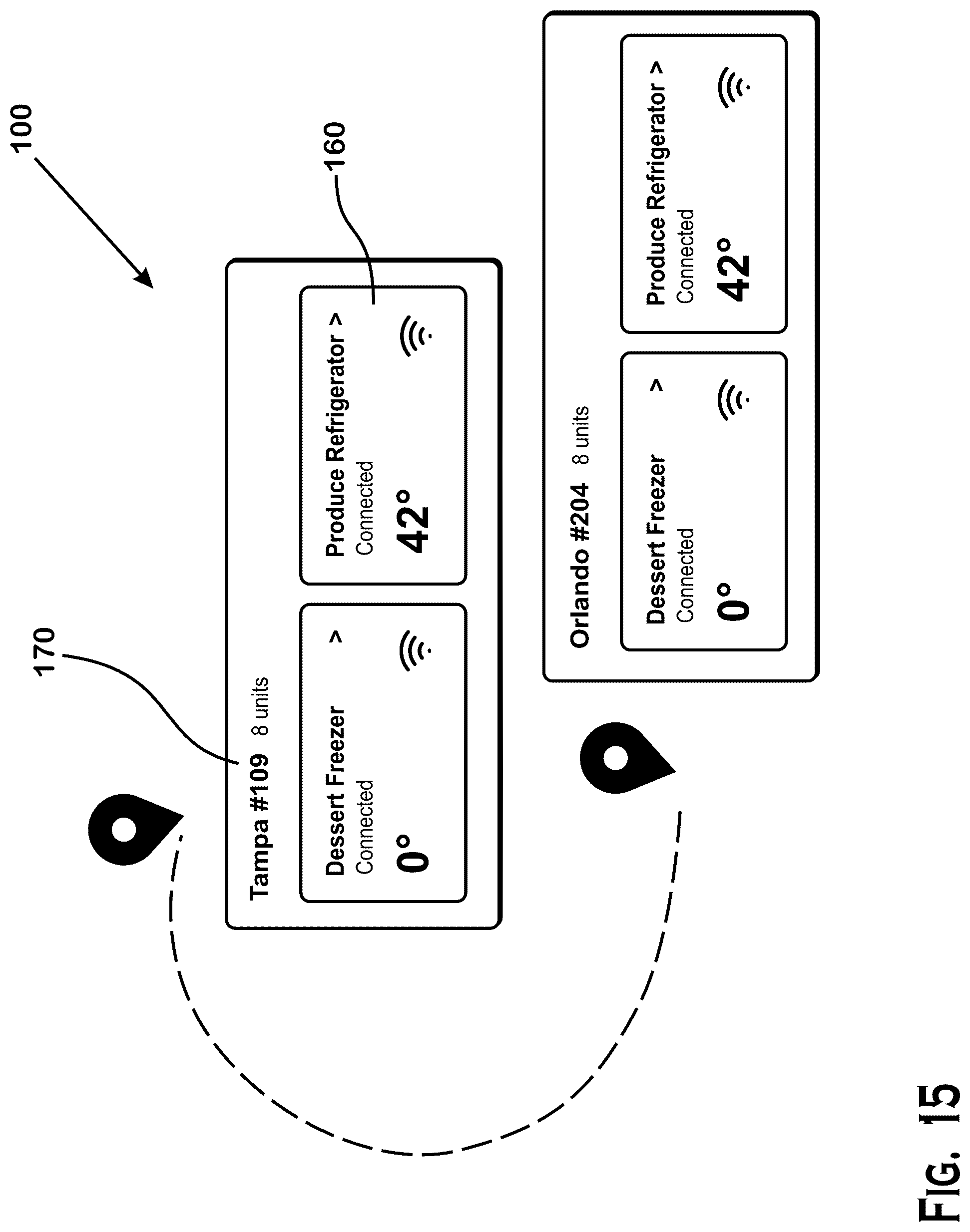 Patent US12567032 Figure 15 – Smart monitoring system