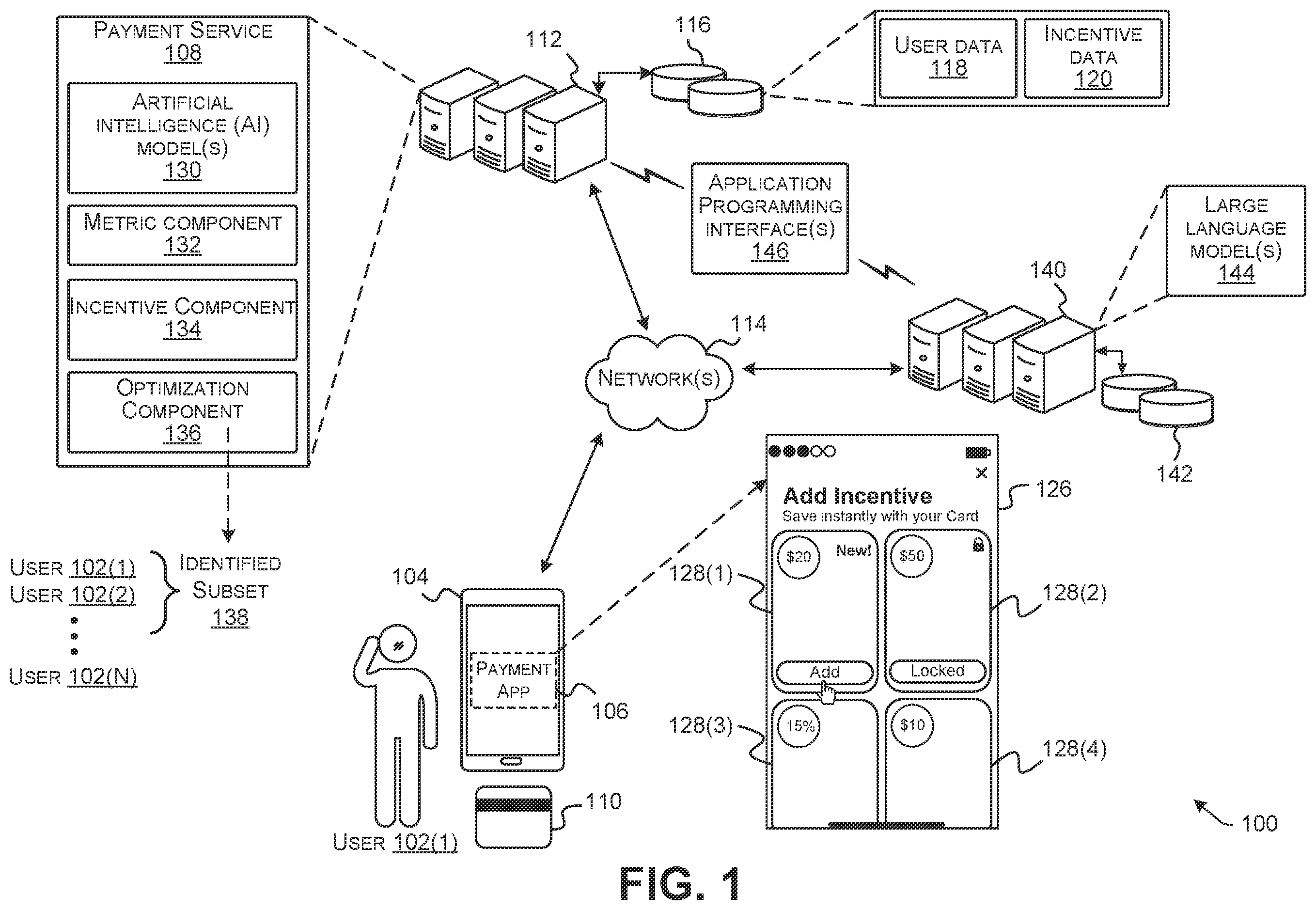 Patent US12567084 Figure 1 – Optimization of data presentation