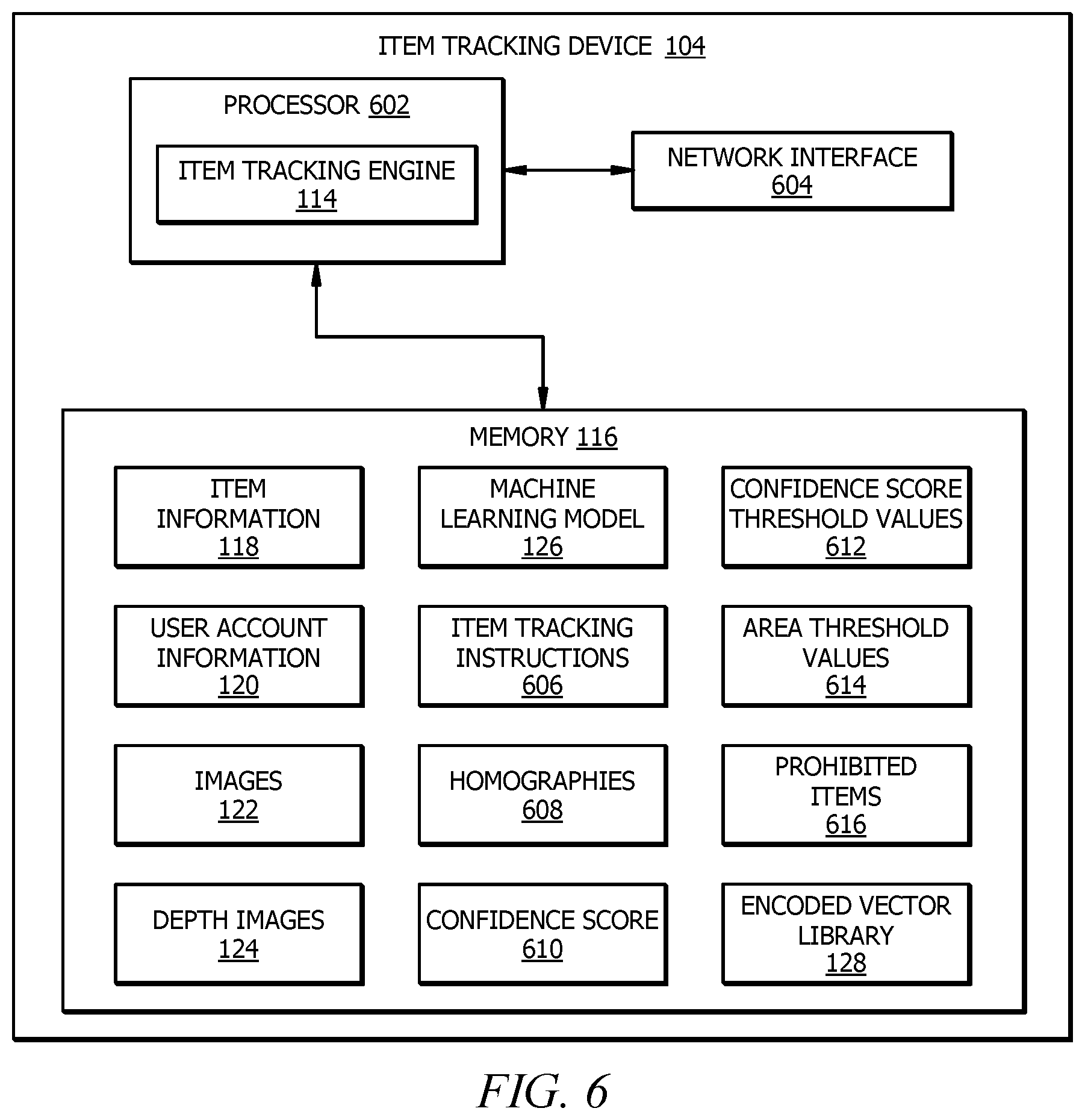 Patent US12567159 Figure 7 – System and method for identifying an item based on interaction history of a user