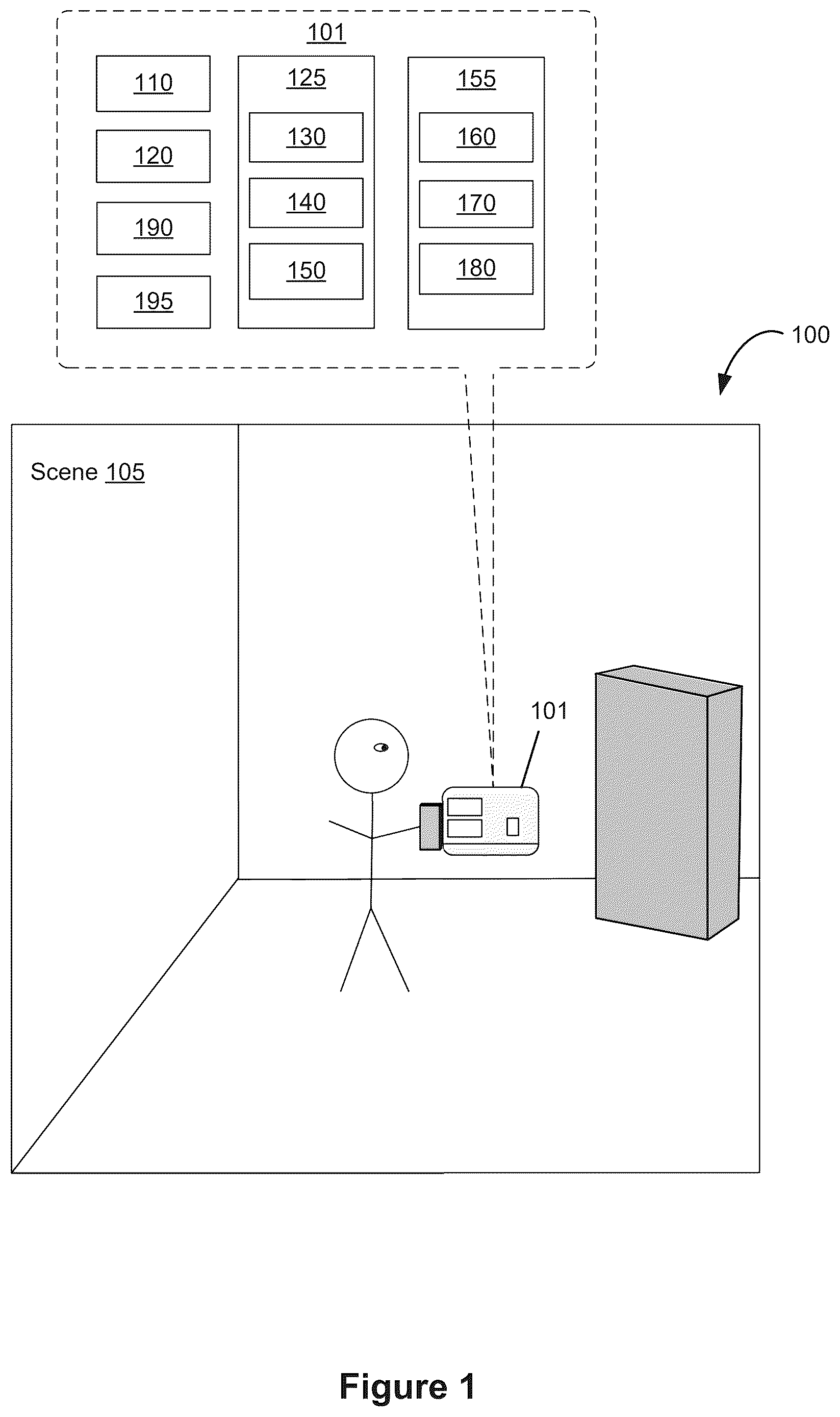 Patent US12567199 Figure 1 – Devices, methods, and graphical user interfaces for interacting with three-dimensional environments