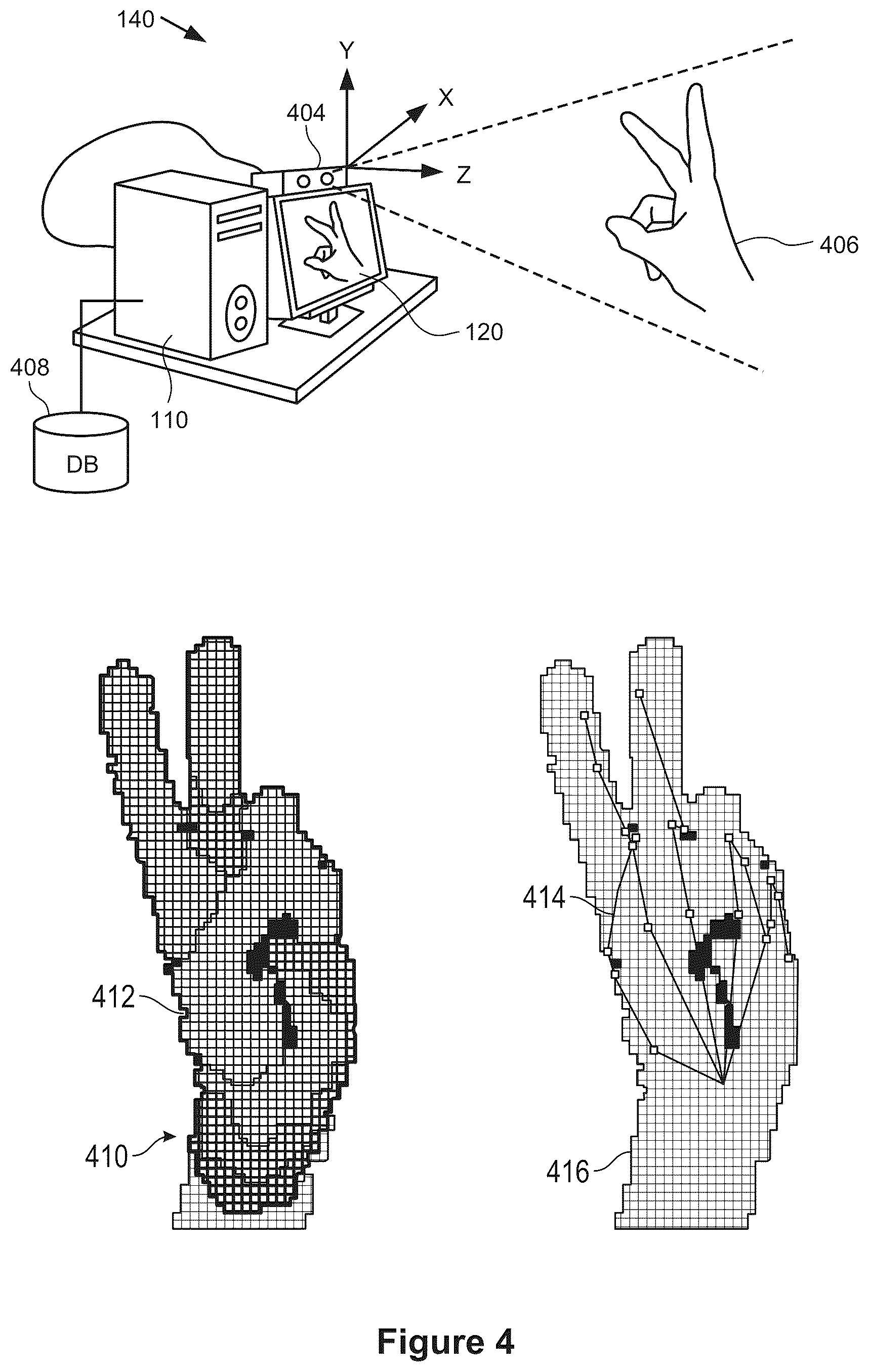 Patent US12567199 Figure 4 – Devices, methods, and graphical user interfaces for interacting with three-dimensional environments
