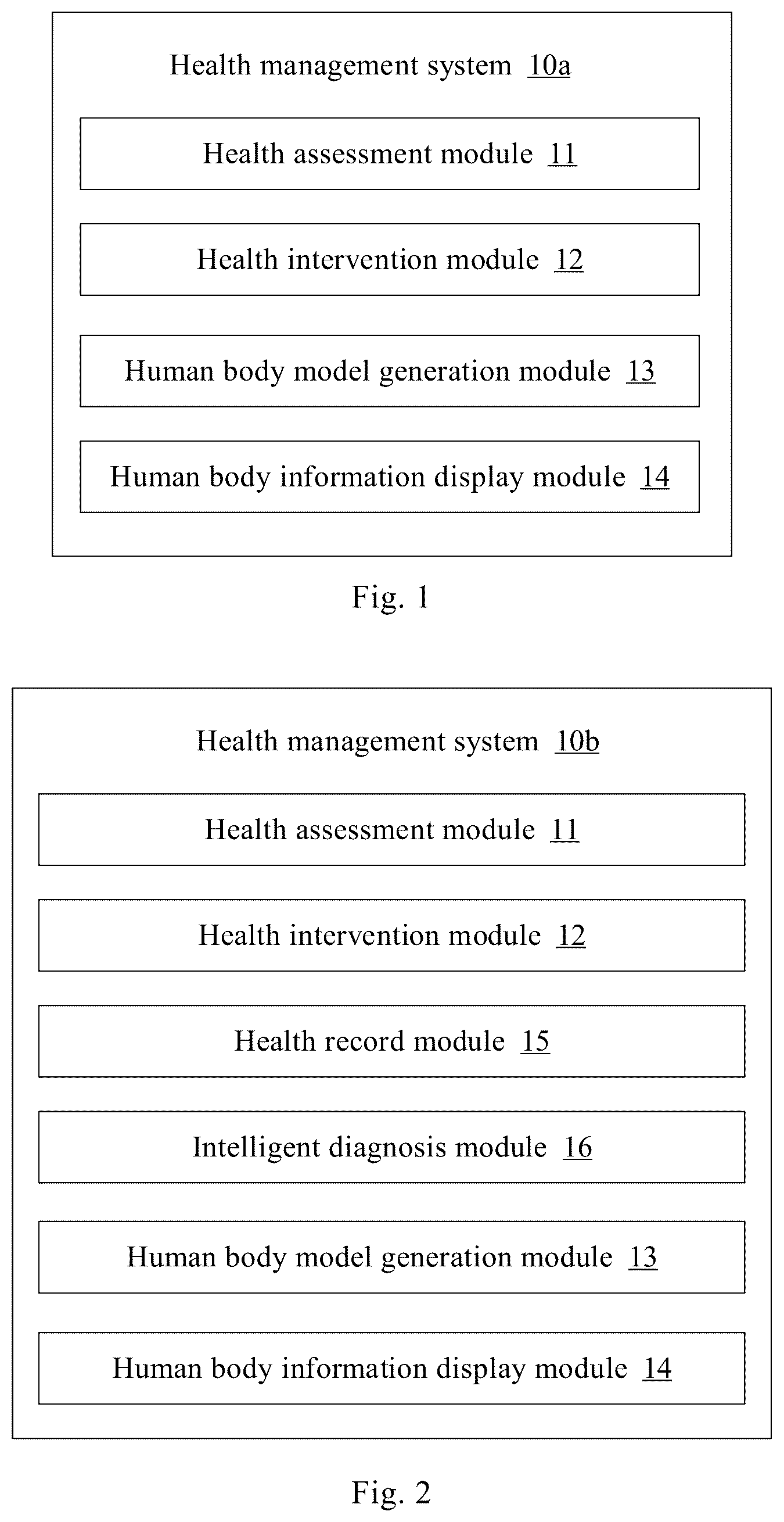 Patent US12567211 Figure 1 – Health management system, and human body information display method and human body model generation method applied to same