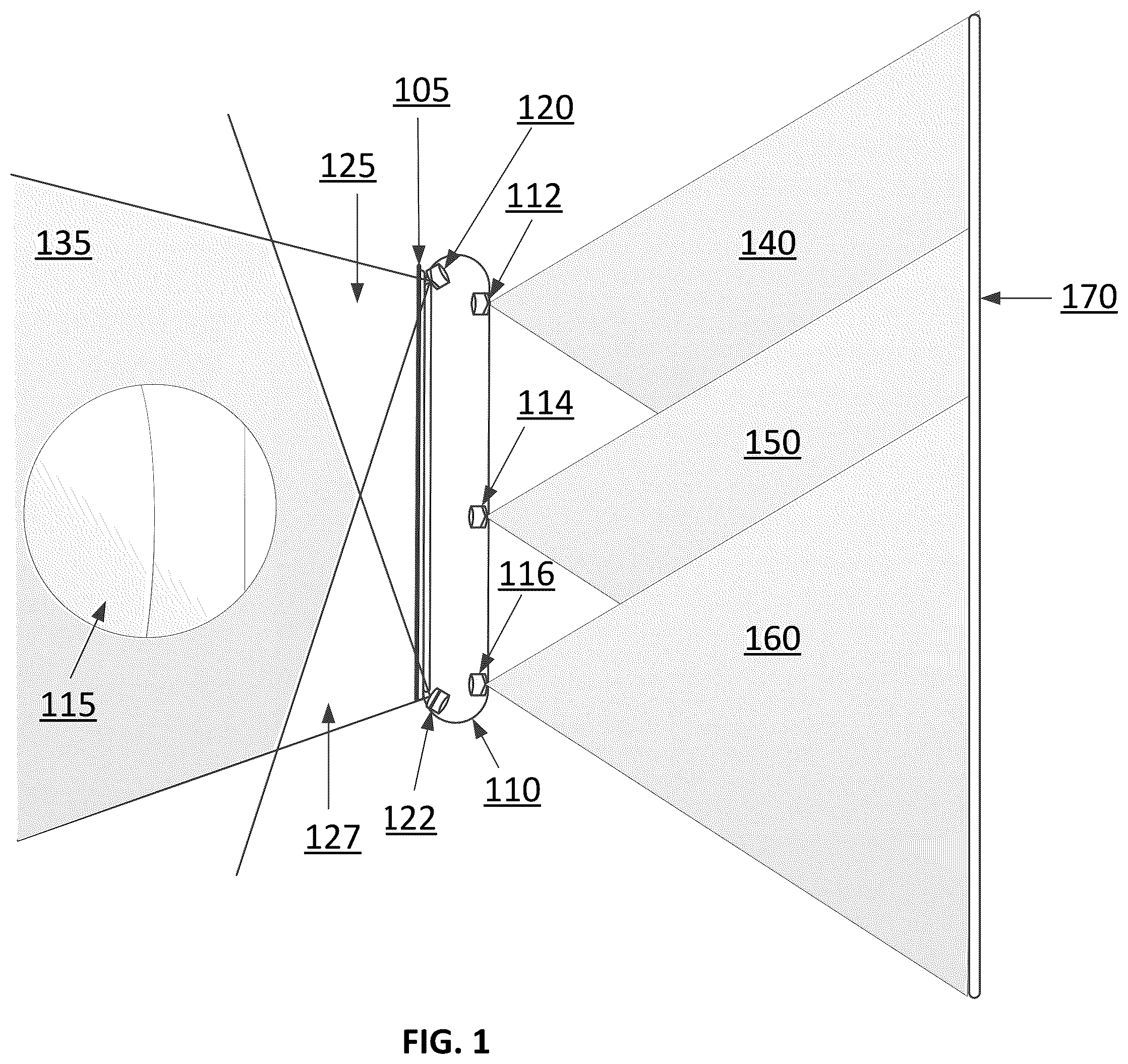 Patent US12567217 Figure 1 – Smart content rendering on augmented reality systems, methods, and devices