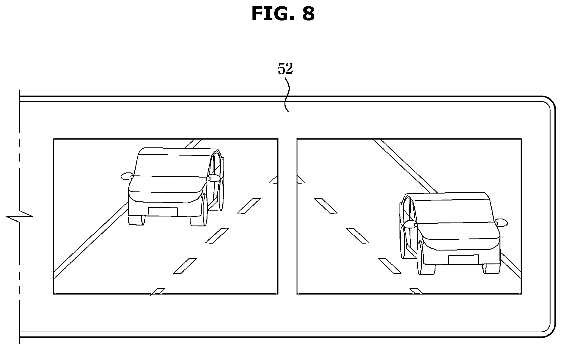 Patent US12567265 Figure 8 – Vehicle, control method thereof and camera monitoring apparatus