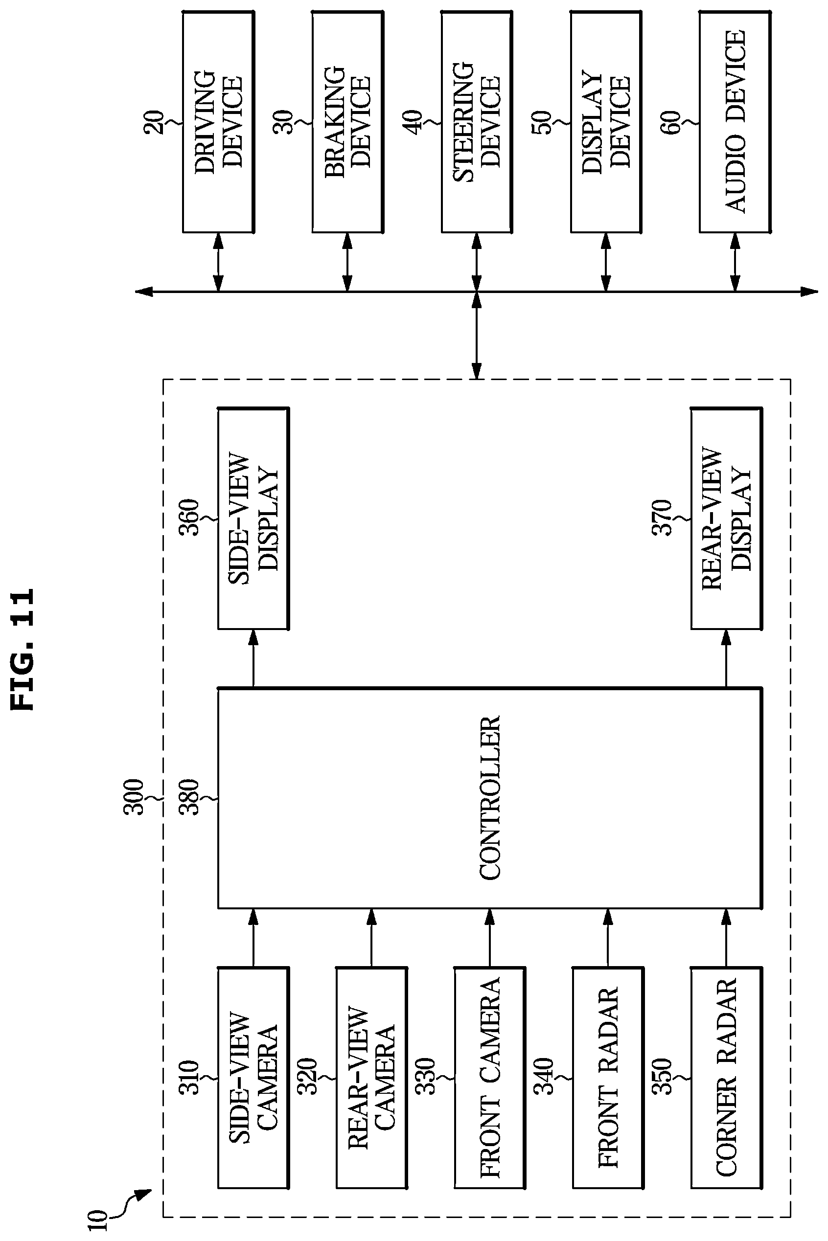 Patent US12567265 Figure 11 – Vehicle, control method thereof and camera monitoring apparatus