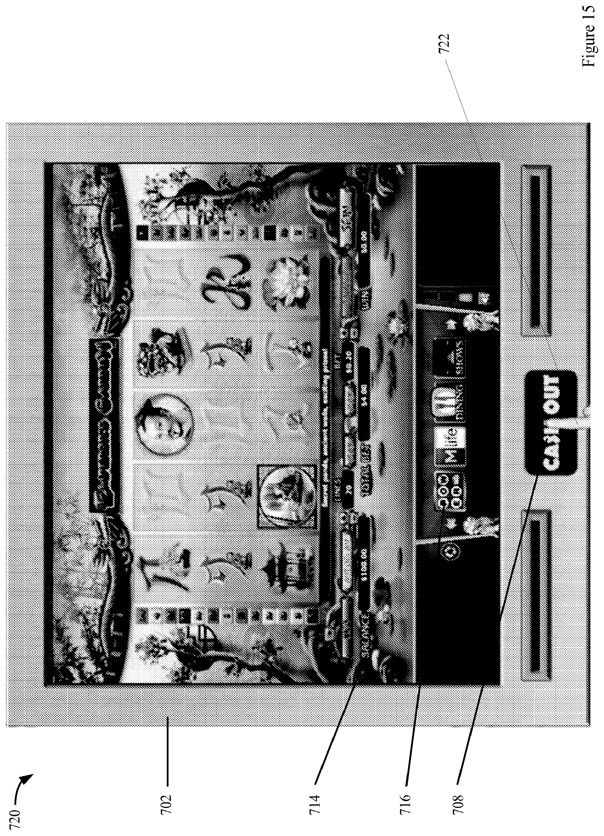 Patent US12567306 Figure 16 – Lottery games on an electronic gaming machine