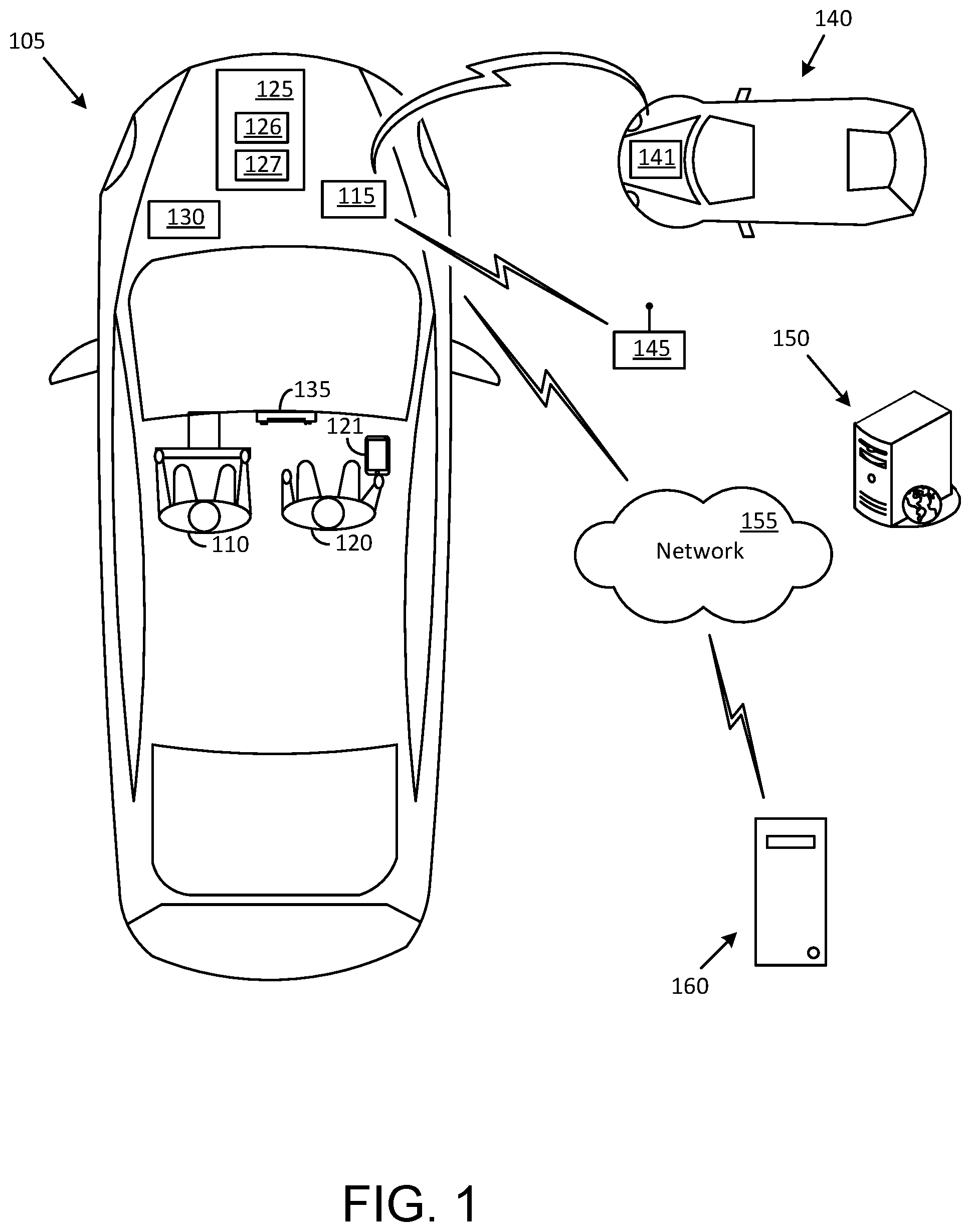 Patent US12567329 Figure 1 – Systems and methods to minimize walking in a multi-level parking structure