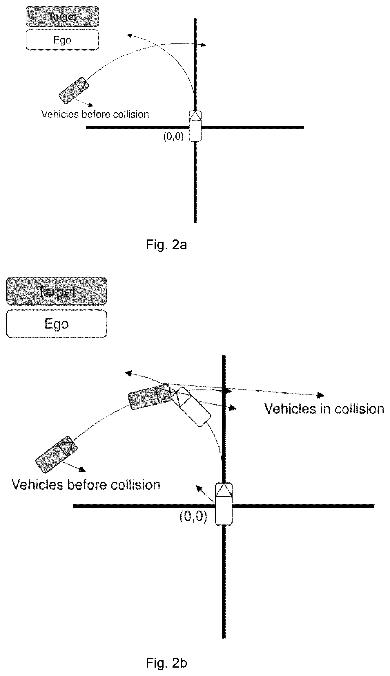 Patent US12567332 Figure 2 – Method of collision point calculation and emergency brake assist deceleration based on the method of collision point calculation