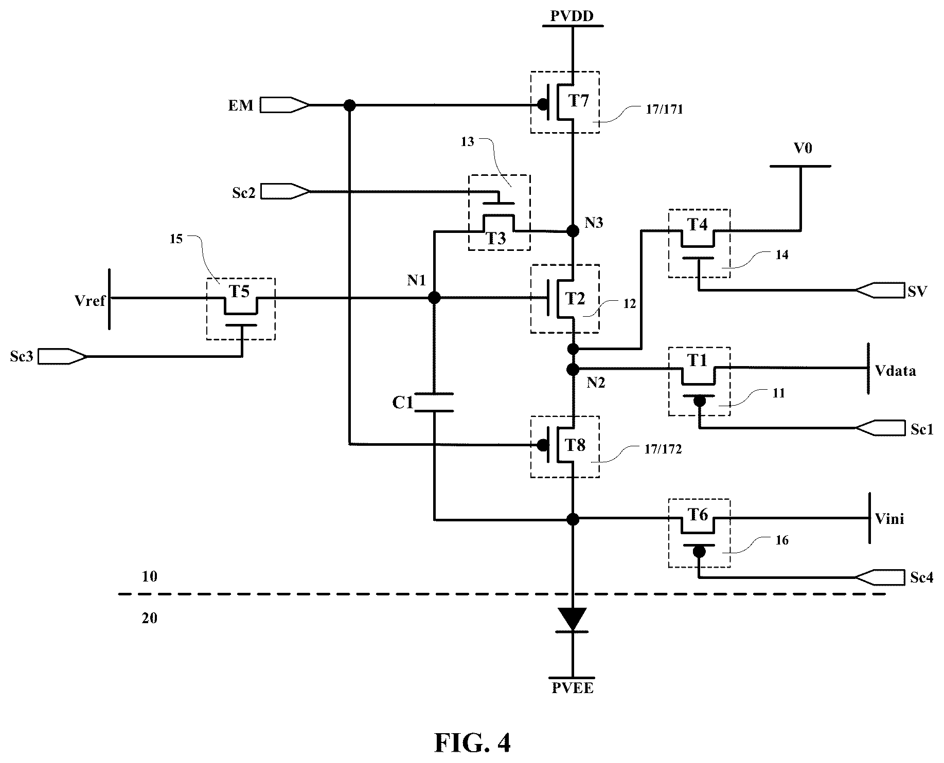 Patent US12567358 Figure 4 – Display panel and display device