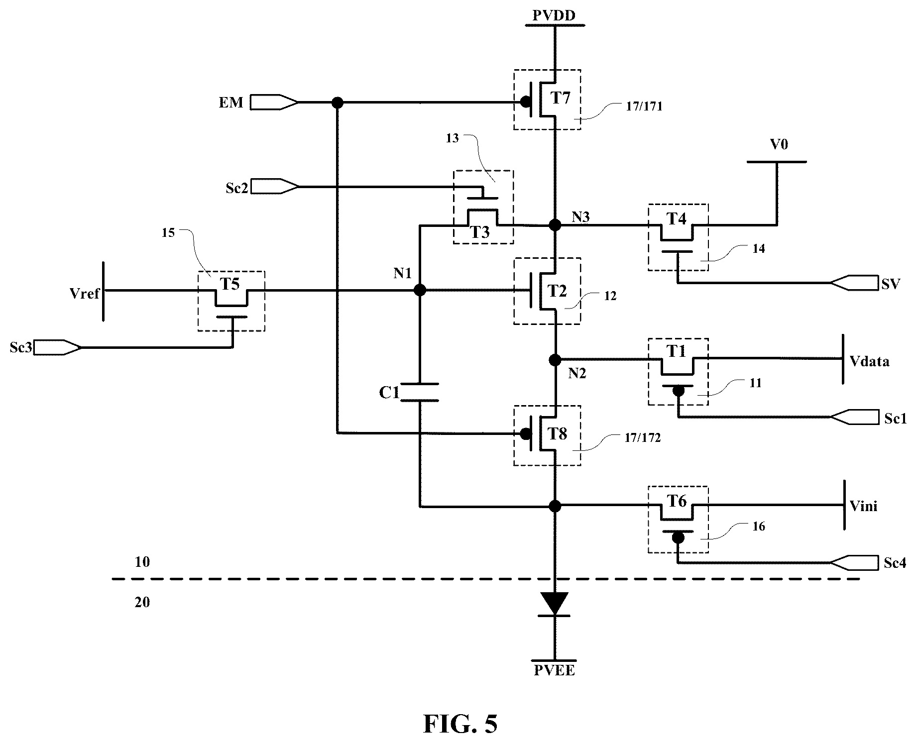 Patent US12567358 Figure 5 – Display panel and display device