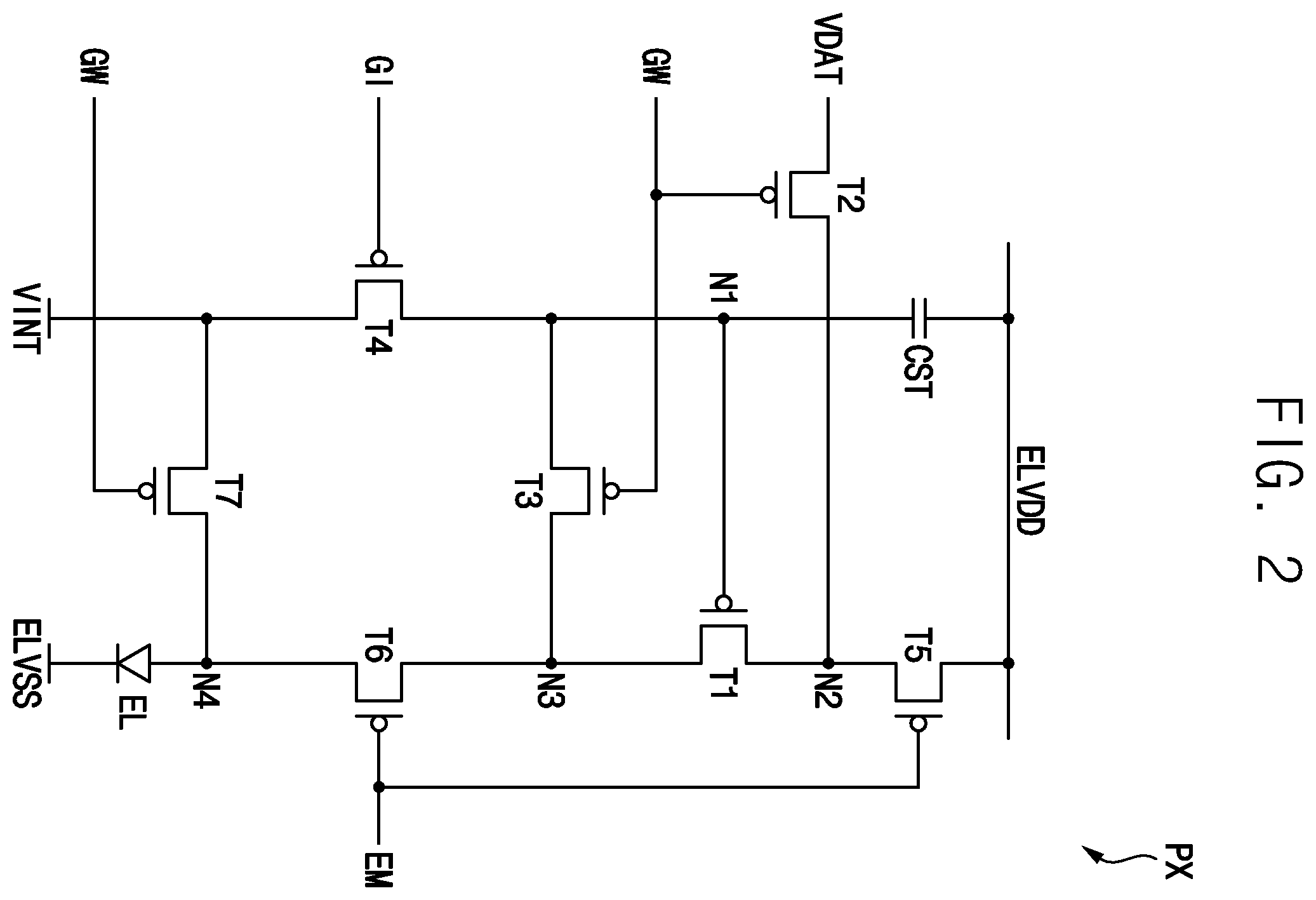 Patent US12567366 Figure 2 – Display device and electronic apparatus including the same