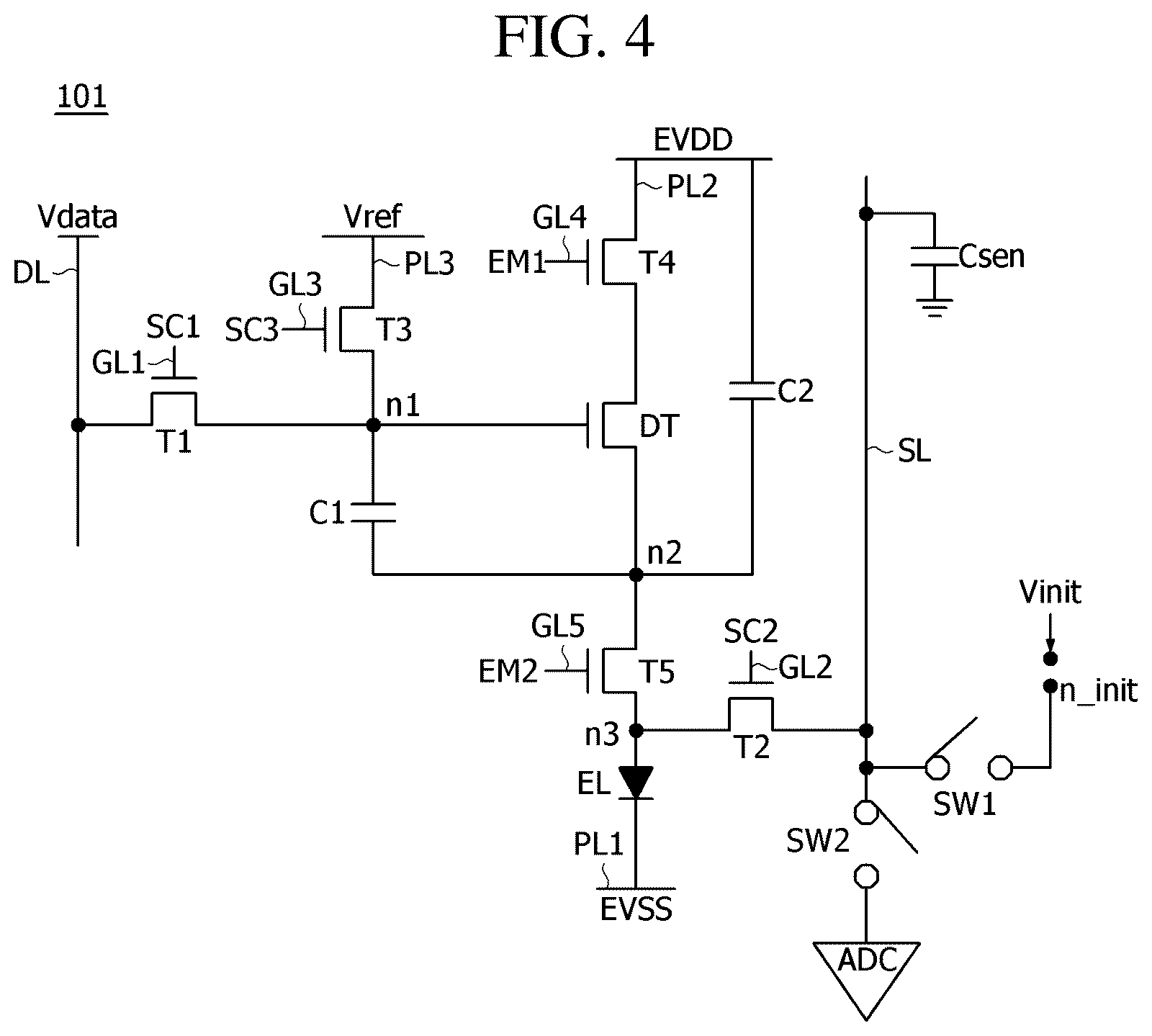 Patent US12567367 Figure 3 – Display device and pixel sensing method thereof