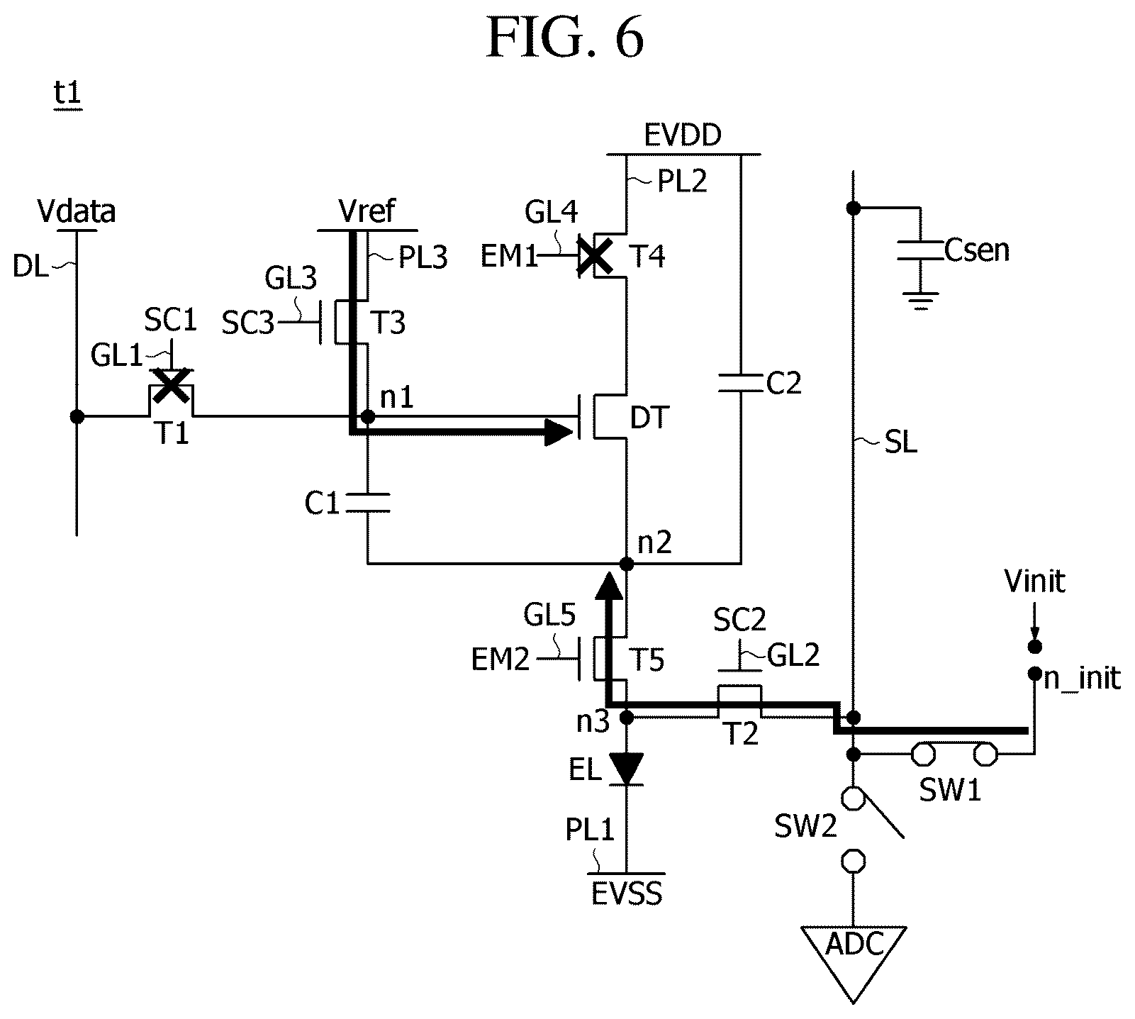 Patent US12567367 Figure 5 – Display device and pixel sensing method thereof